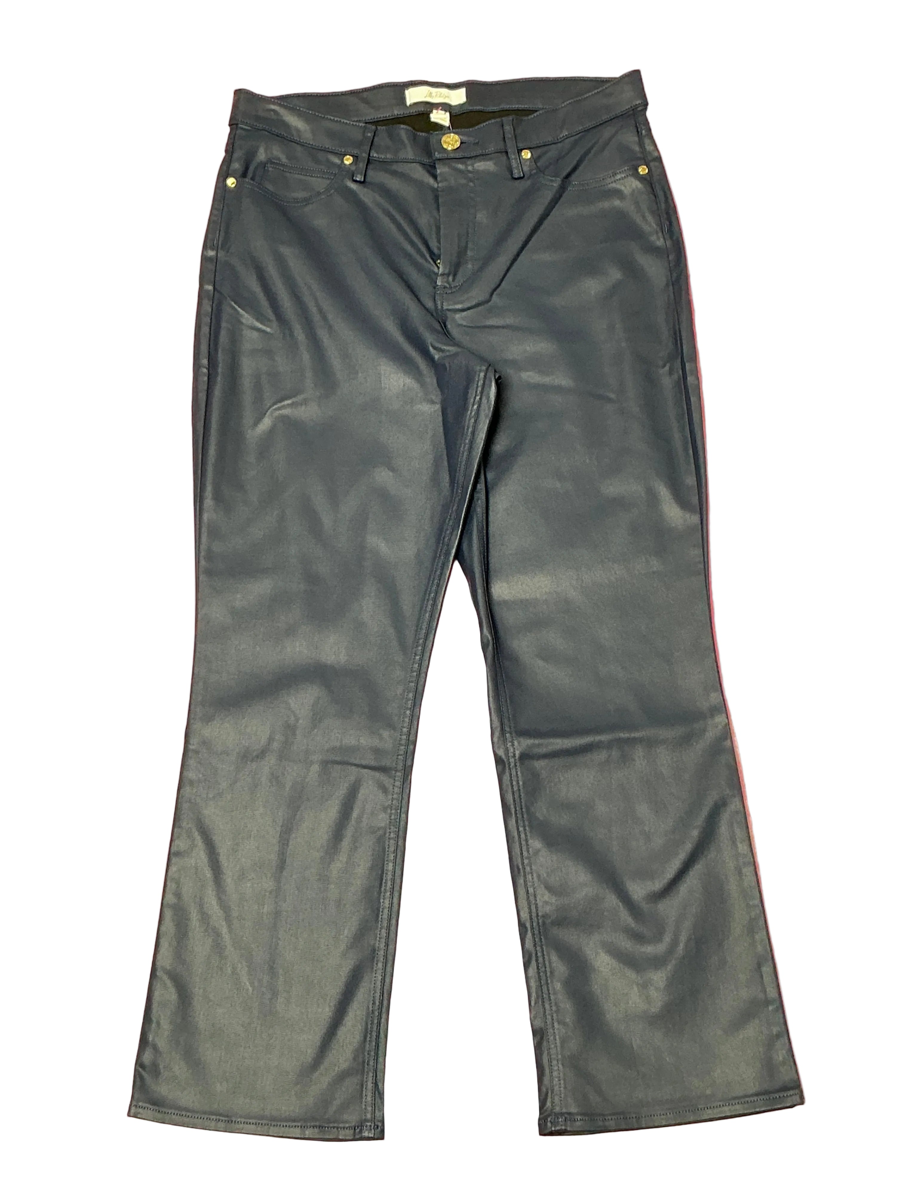 Lilly Pulitzer 28” Liza Coated Crop Flare Jean - Low Tide Navy - Size 12