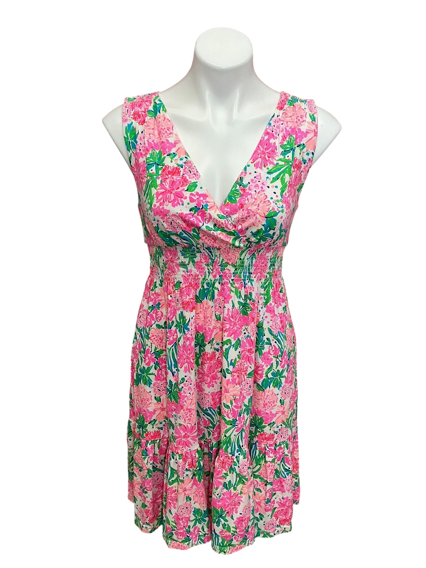 Lilly Pulitzer Vivette Fit N Flare Dress Resort White That’s What I Herd - Size S