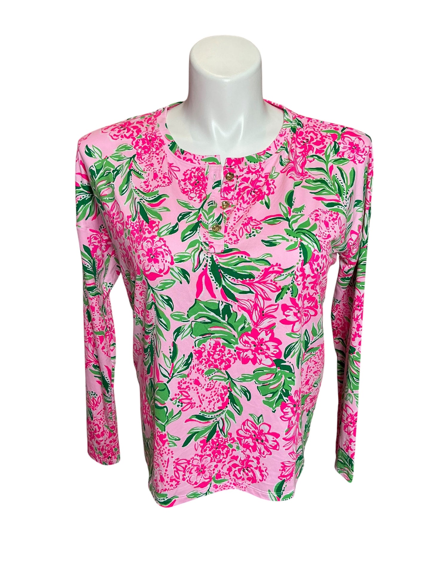 Lilly Pulitzer NWT Lucretia PJ Top Conch Shell Pink Koala La La - Size S