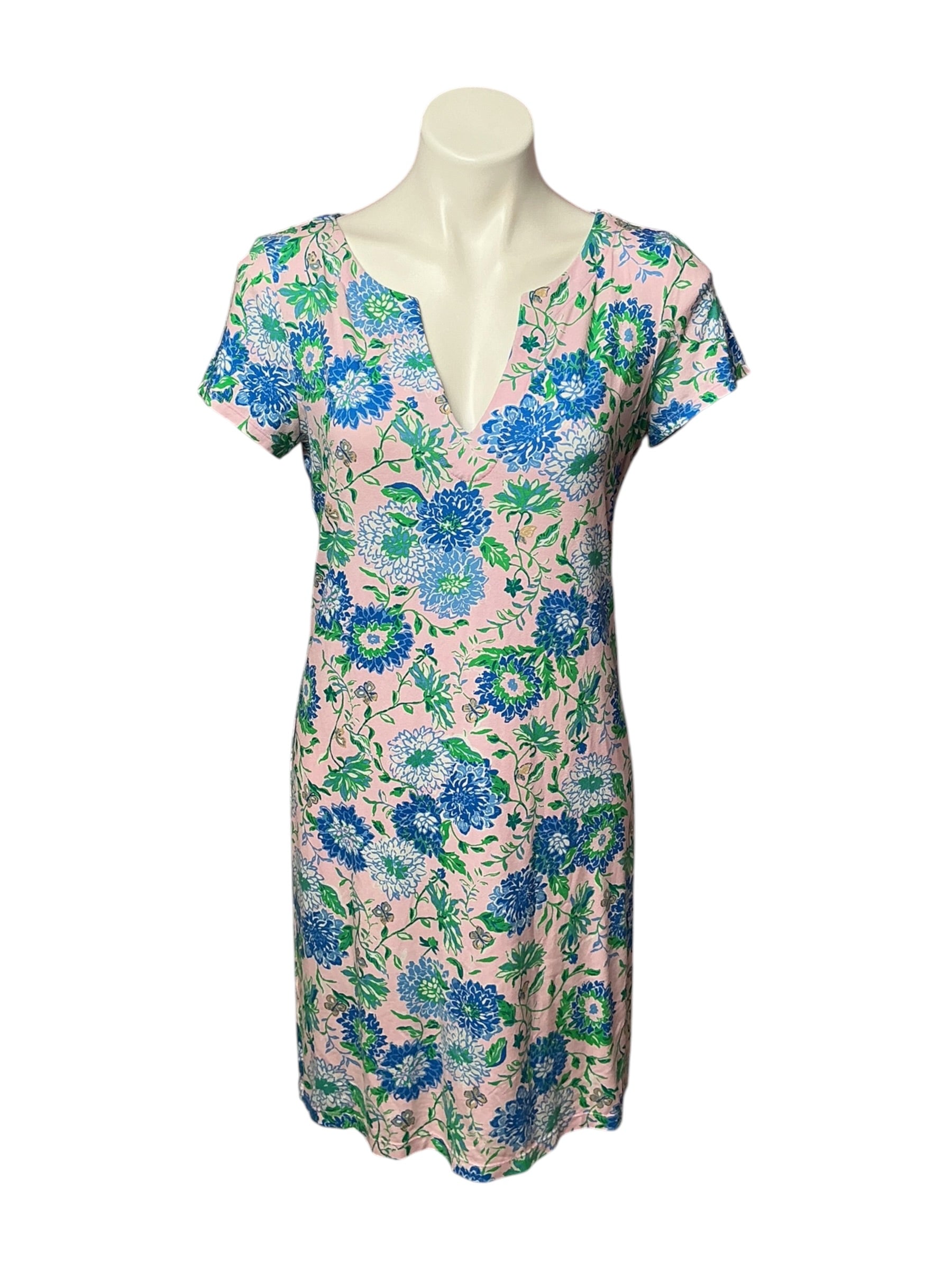Lilly Pulitzer Sophiletta Short Sleeve T-Shirt Dress Rumor Has It Size - M