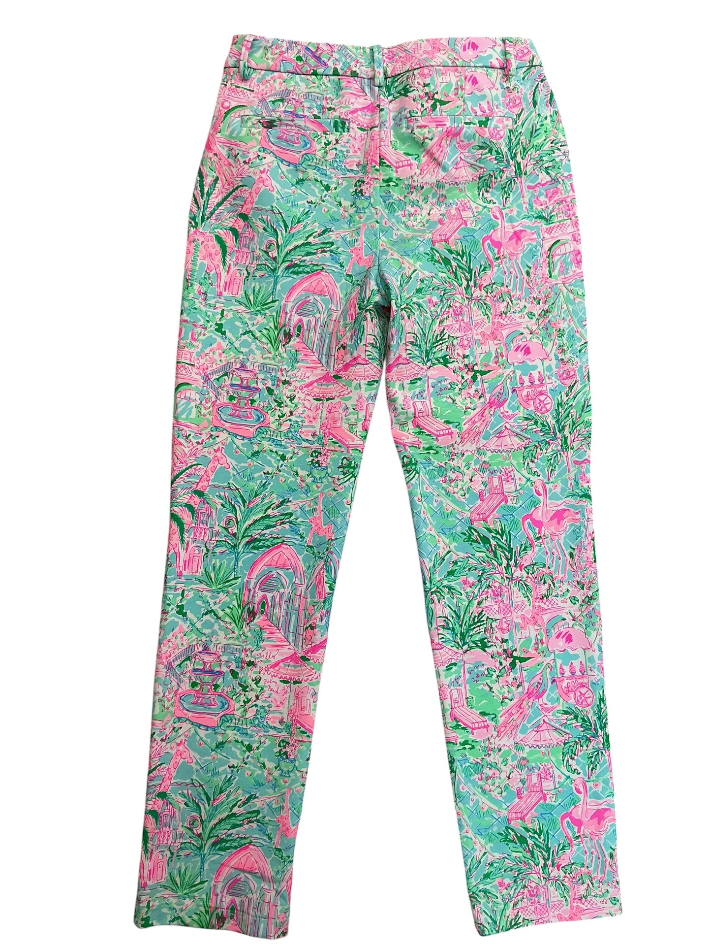 Lilly Pulitzer Kelly Knit Pants Bali Blue Spotted On Worth - Size 6