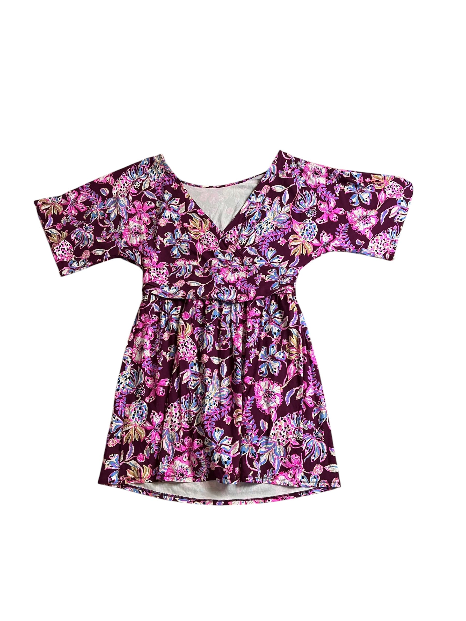 Lilly Pulitzer Parigi Boat Neck Romper - Amarena Cherry Tropical With A Twist - Size XL