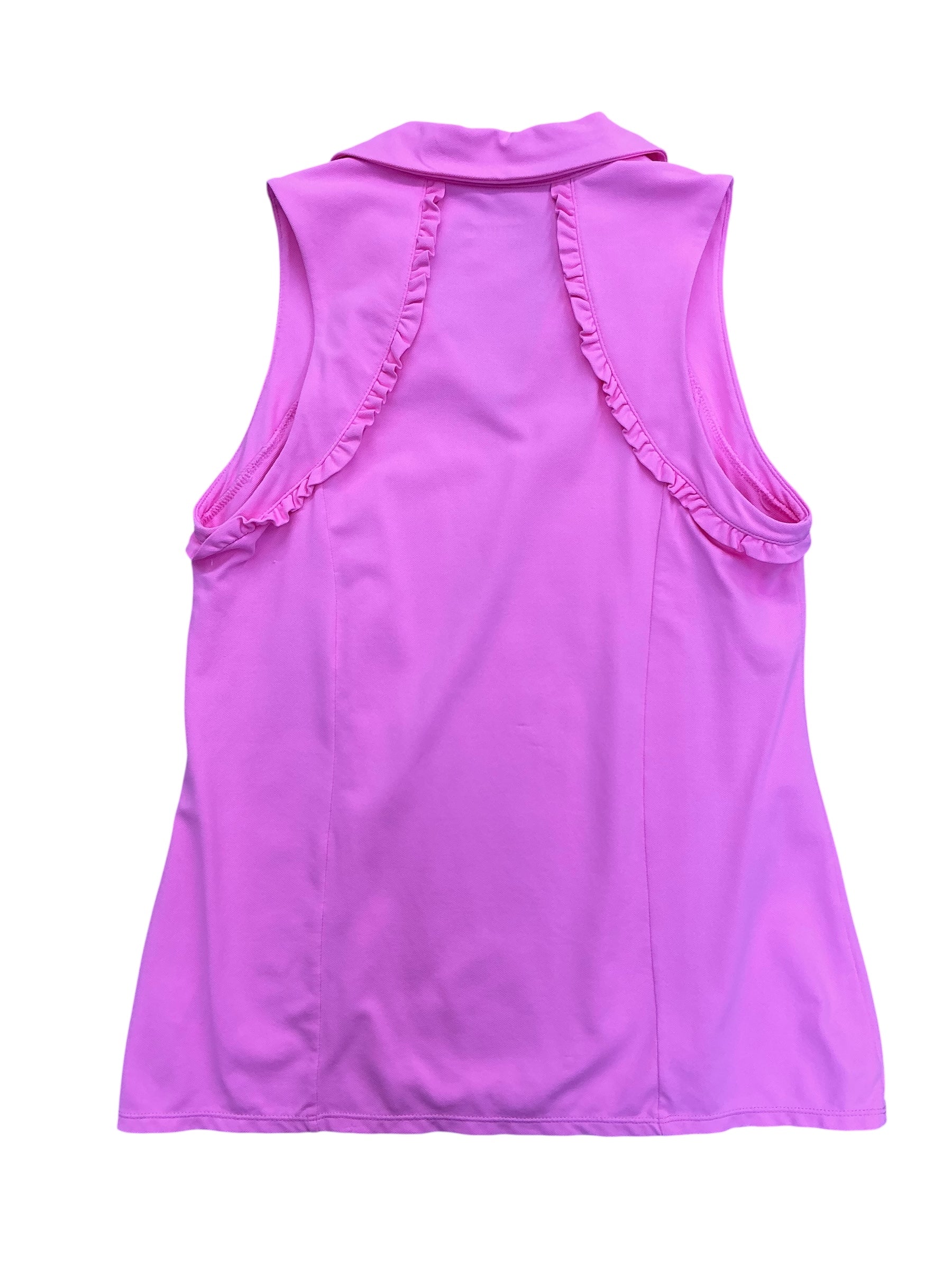 Lilly Pulitzer Luxletic Martina Polo Top Havana Pink - Size L