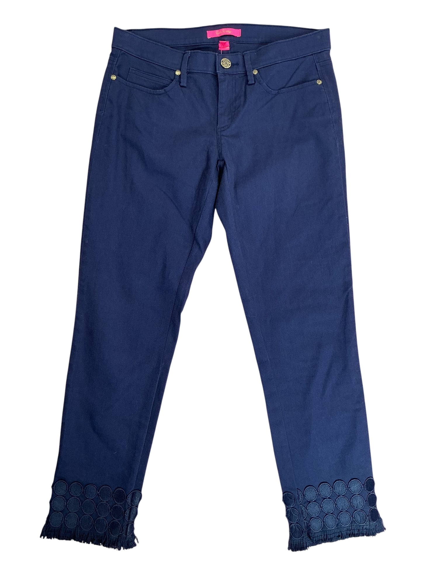 Lilly Pulitzer NWT South Ocean Skinny Crop Jeans True Navy - Size 8