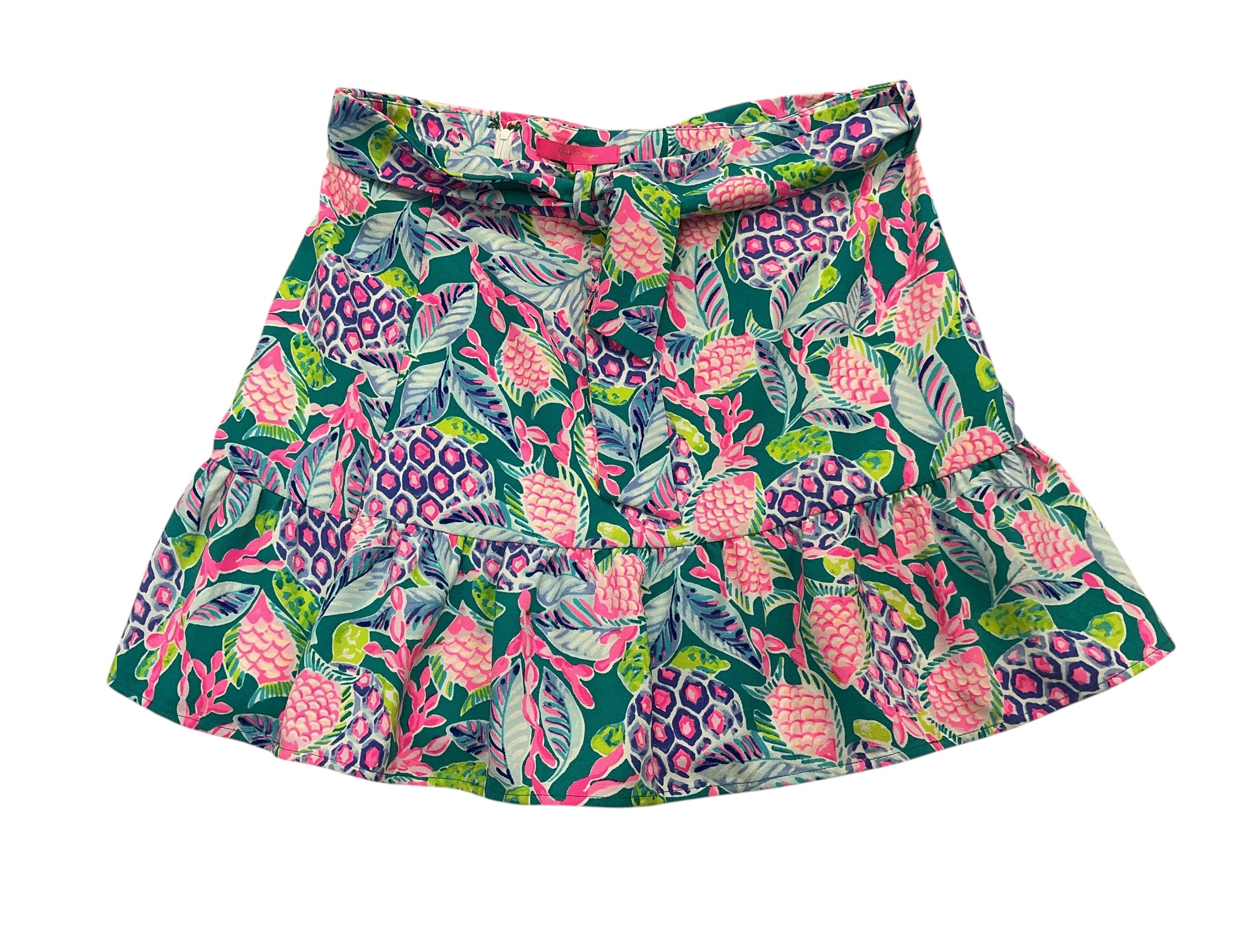 Lilly Pulitzer Debbie Skirt Maldives Green Turtle Wave - Size 14