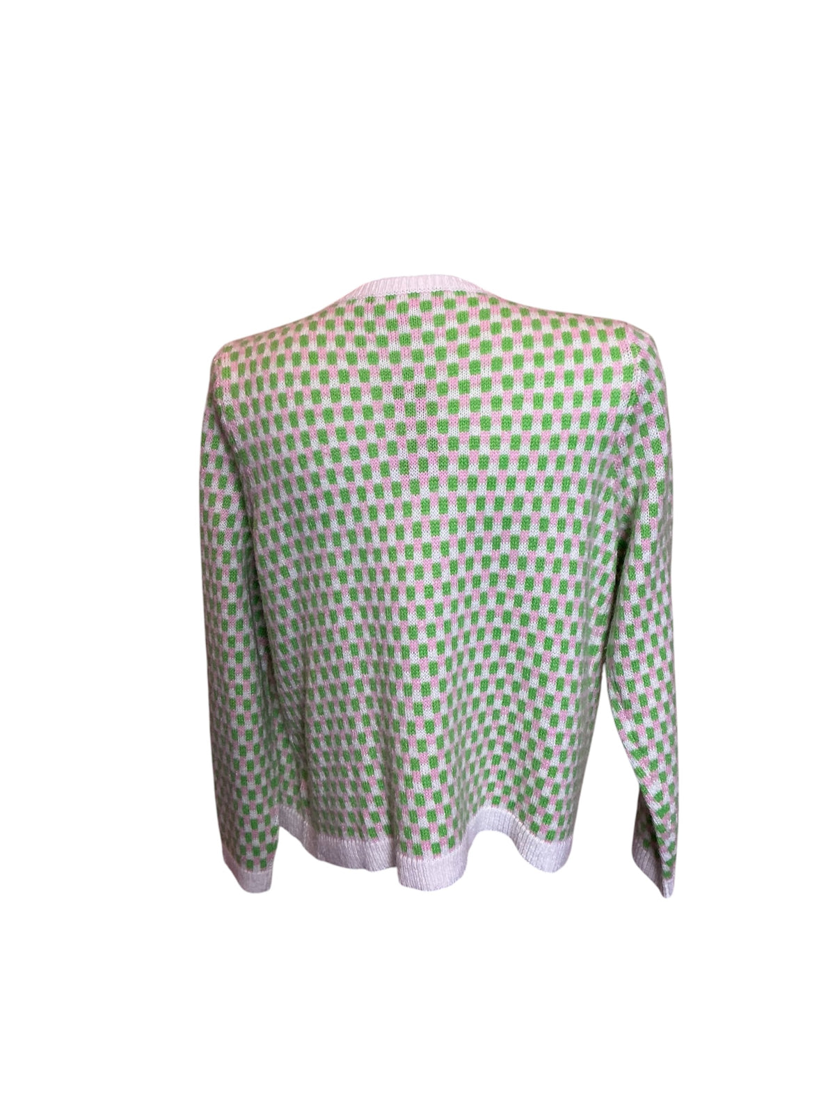 Lilly Pulitzer Viera Cardigan Orb Green Check Jacquard - Size XL