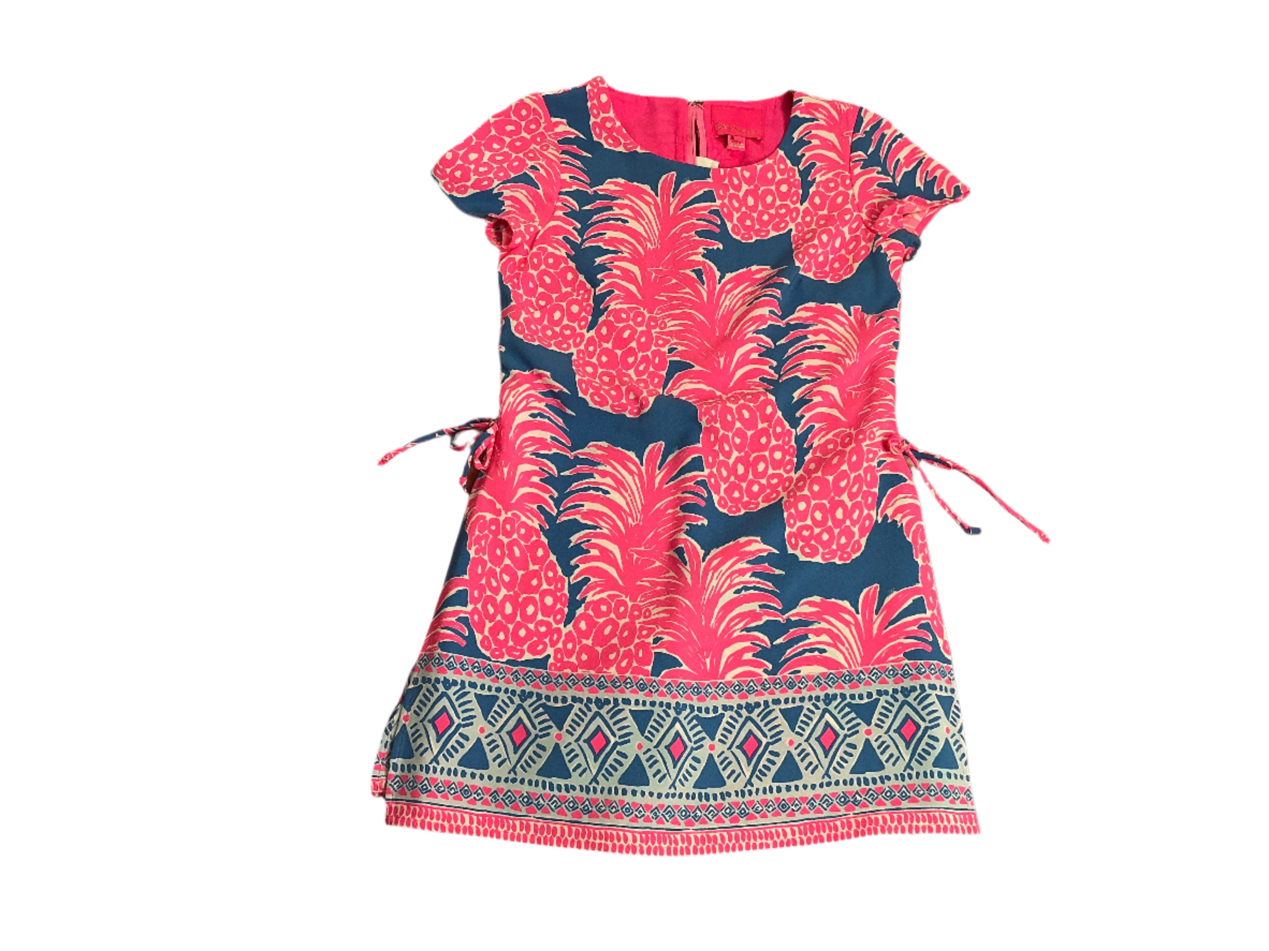 Lilly Pulitzer Blanca Romper - Blue Haven Little Flamenco Pineapple - Size 0