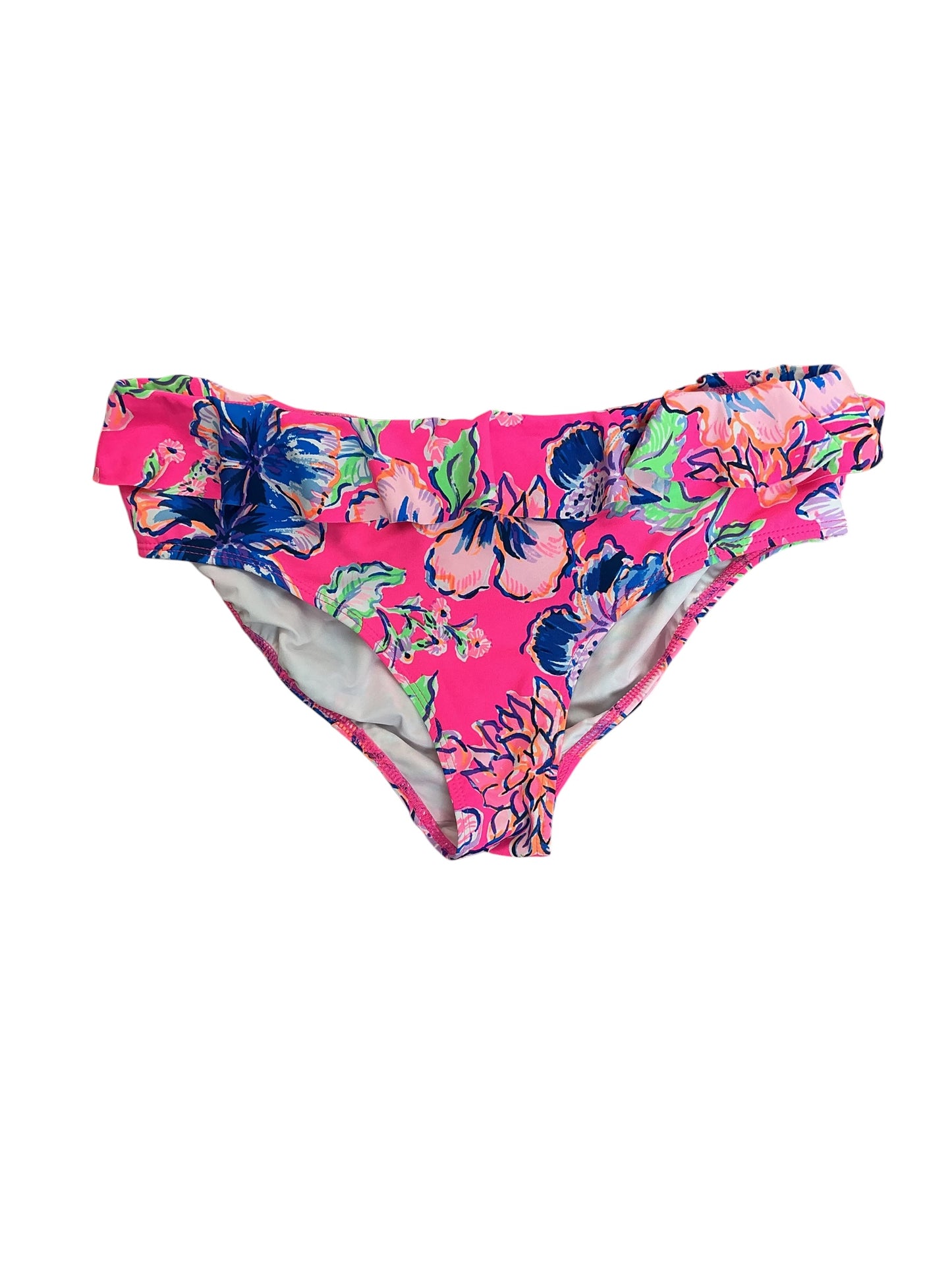 Lilly Pulitzer Kids Girls Lagoon Sarong Hipster Bikini Bottom Mandevilla Baby Paradise Petals - Size 14