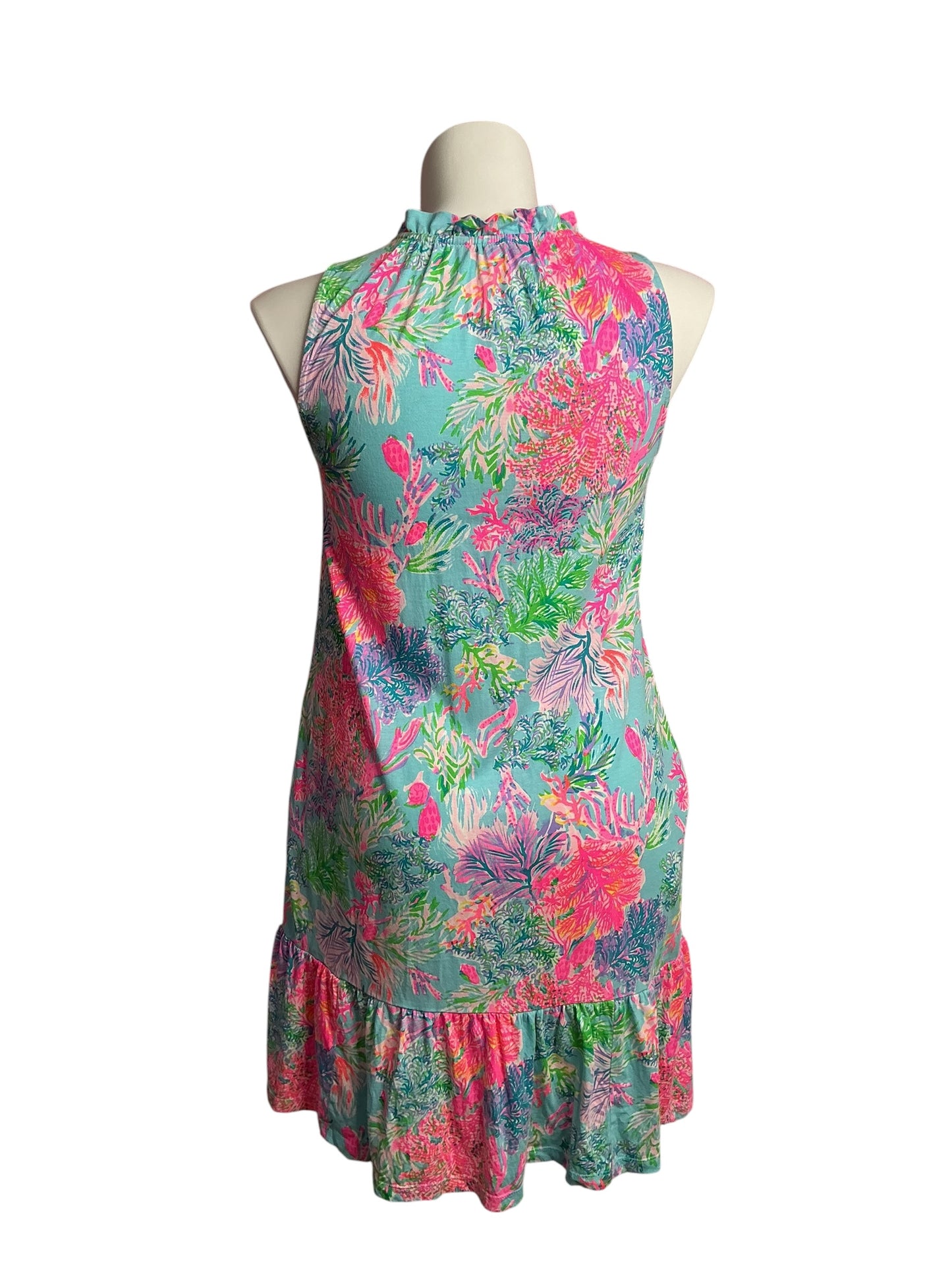 Lilly Pulitzer- Malone Mini Dress Celestial Blue Cay To My Heart Size M