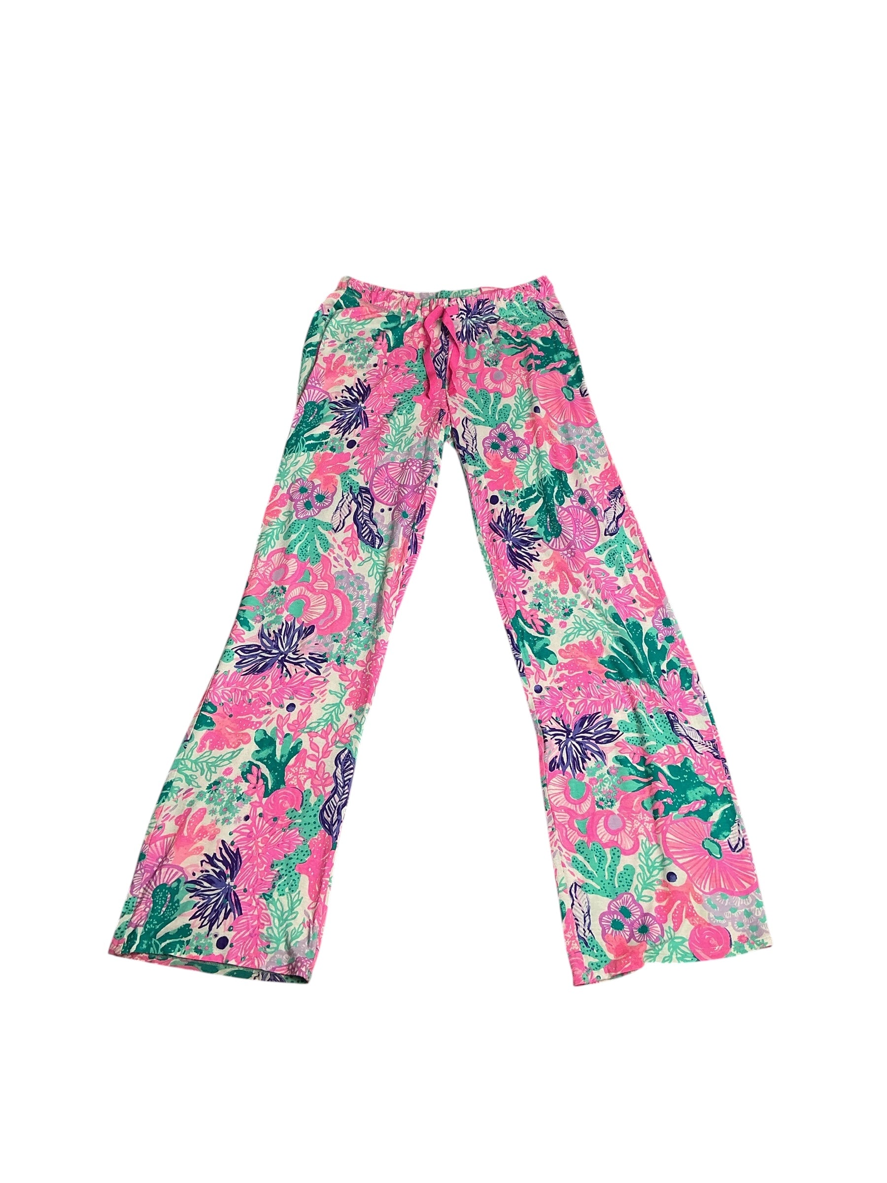 Lilly Pulitzer- PJ Knit Pant Multi Seaside Carnivale Size XXS