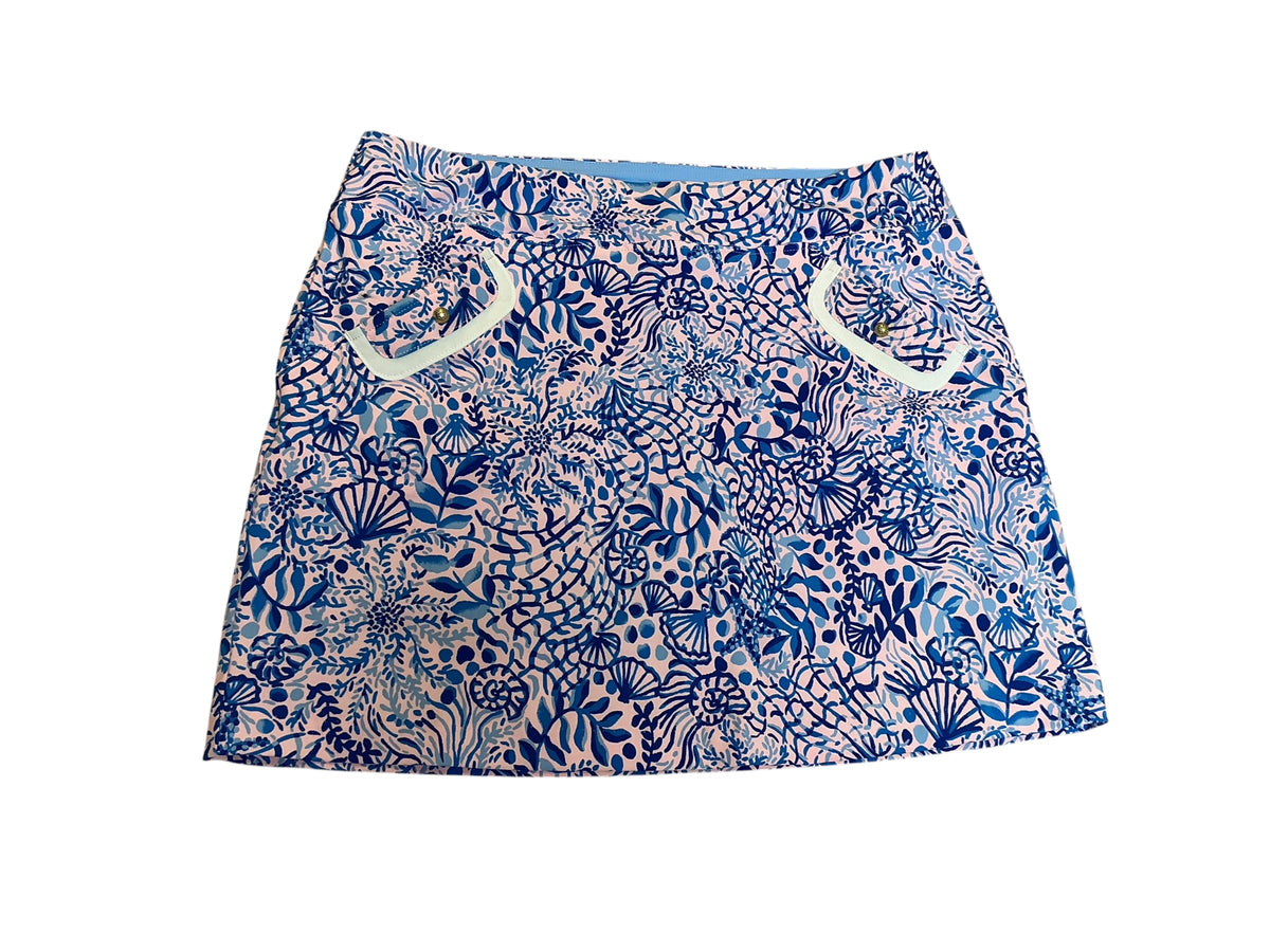 Lilly Pulitzer Monica Skort High Tides Good Vibes - Size 16