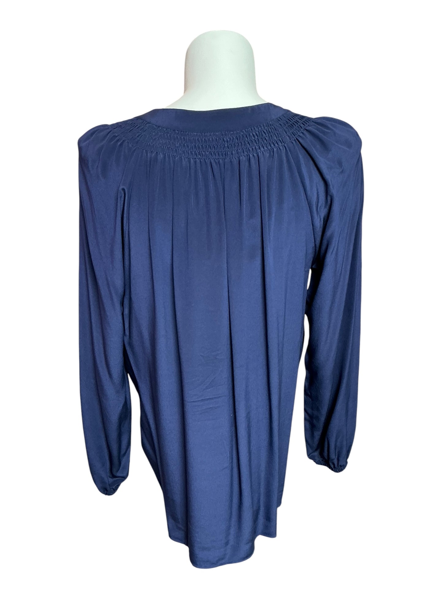 Lilly Pulitzer Elsa Silk Top True Navy - Size XL
