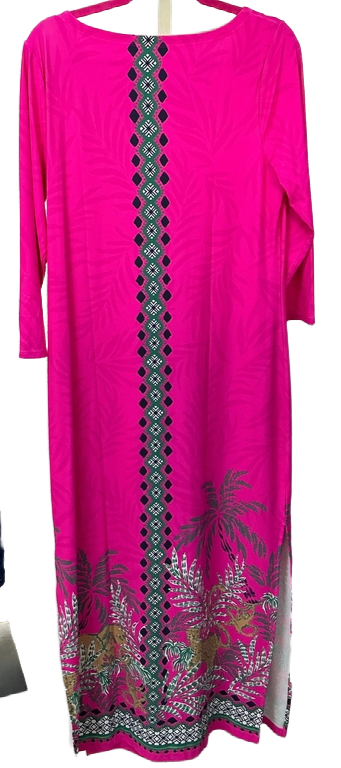 Lilly Pulitzer NWT Seralina UPF 50+ Maxi Wild Side Engineered Chilly Lilly - Size L
