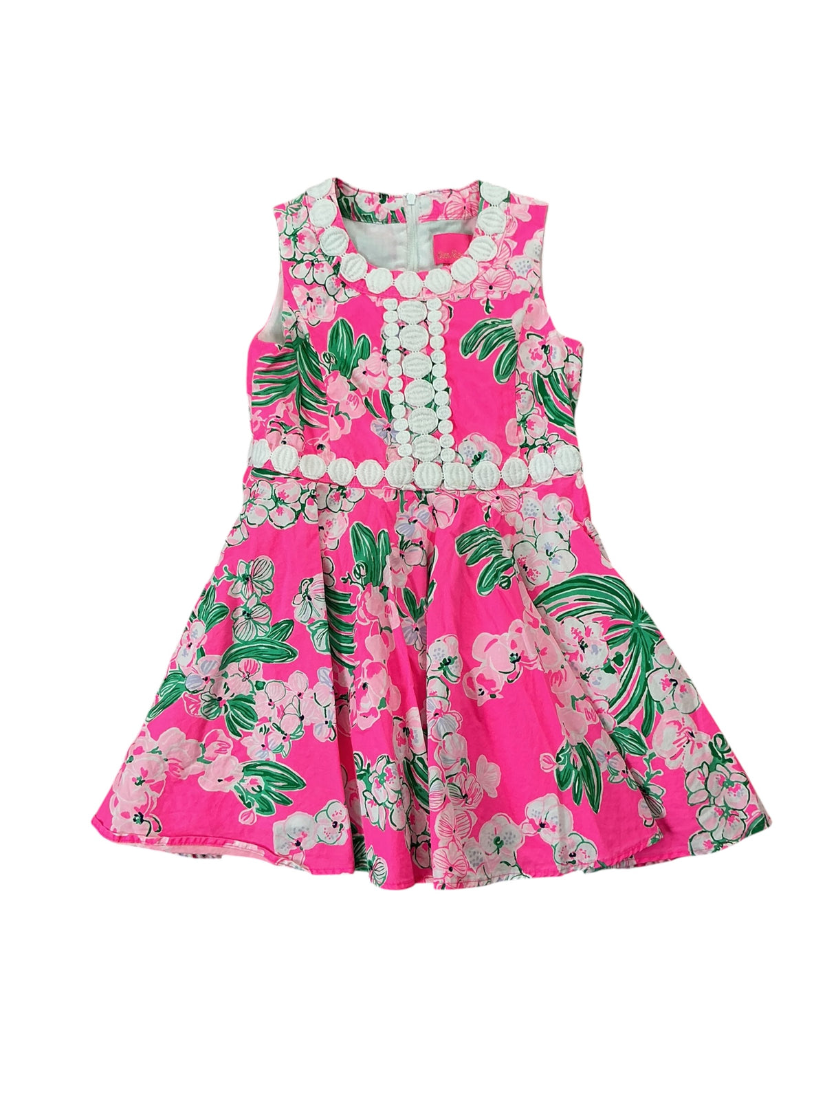 Lilly Pulitzer Girls Idala Dress Roxie Pink Worth A Look - Size 5