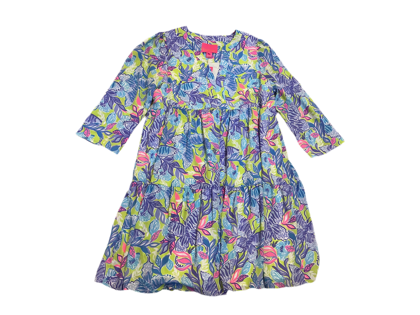 Lilly Pulitzer NWT - Martine 3/4 Sleeve Dre - Dew Drop Stay Fly - Size S