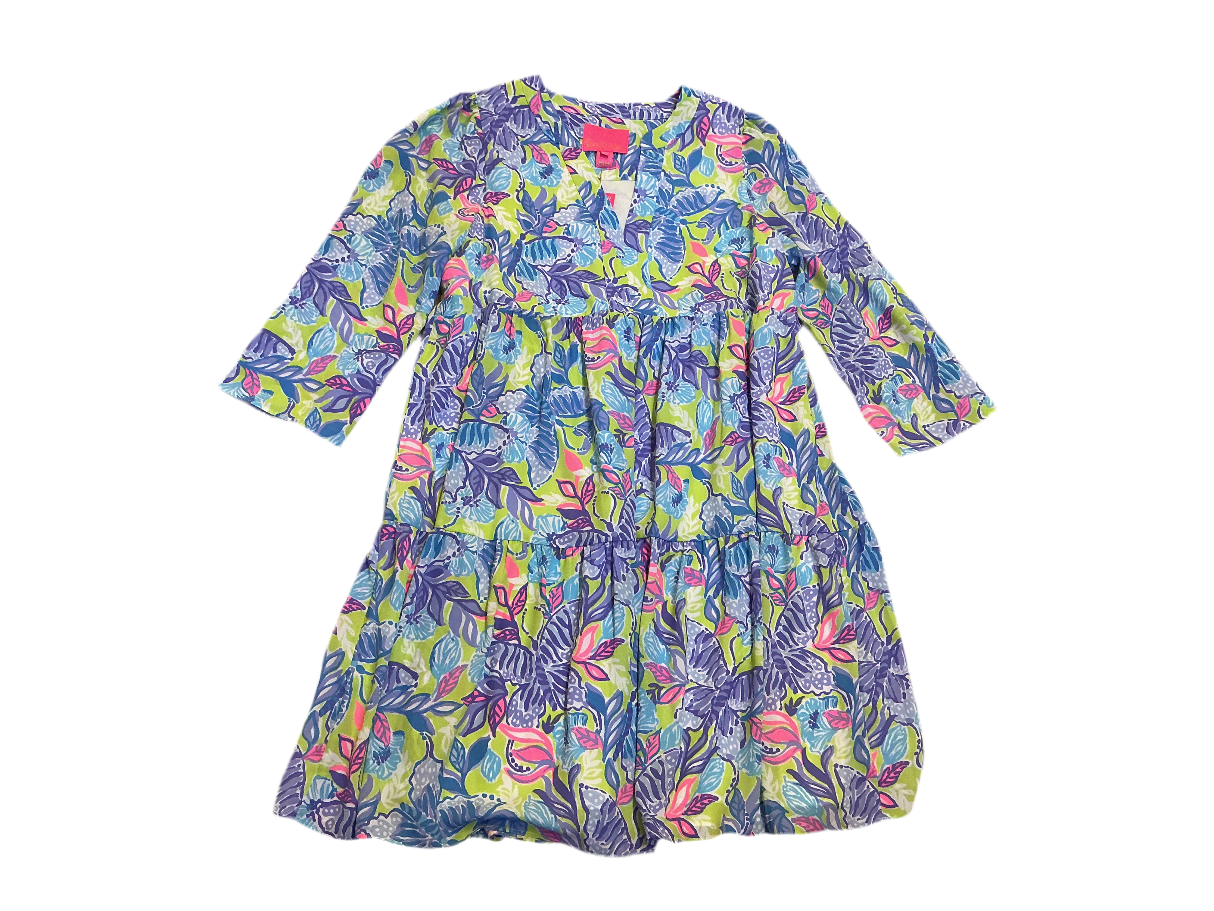 Lilly Pulitzer NWT - Martine 3/4 Sleeve Dre - Dew Drop Stay Fly - Size S