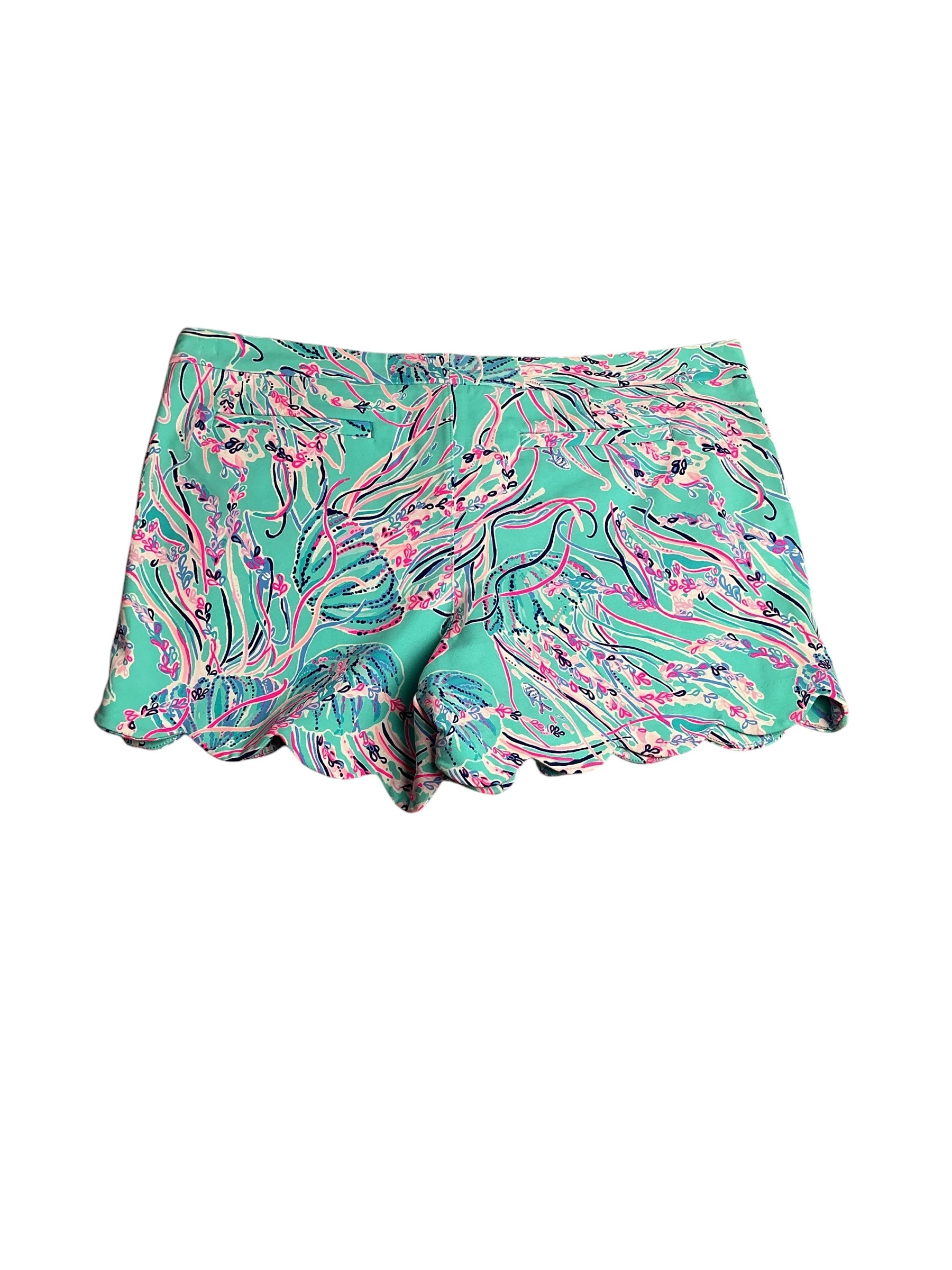 Lilly Pulitzer- NWT Buttercup Knit Short Bayside Blue Under The Moon Size 16
