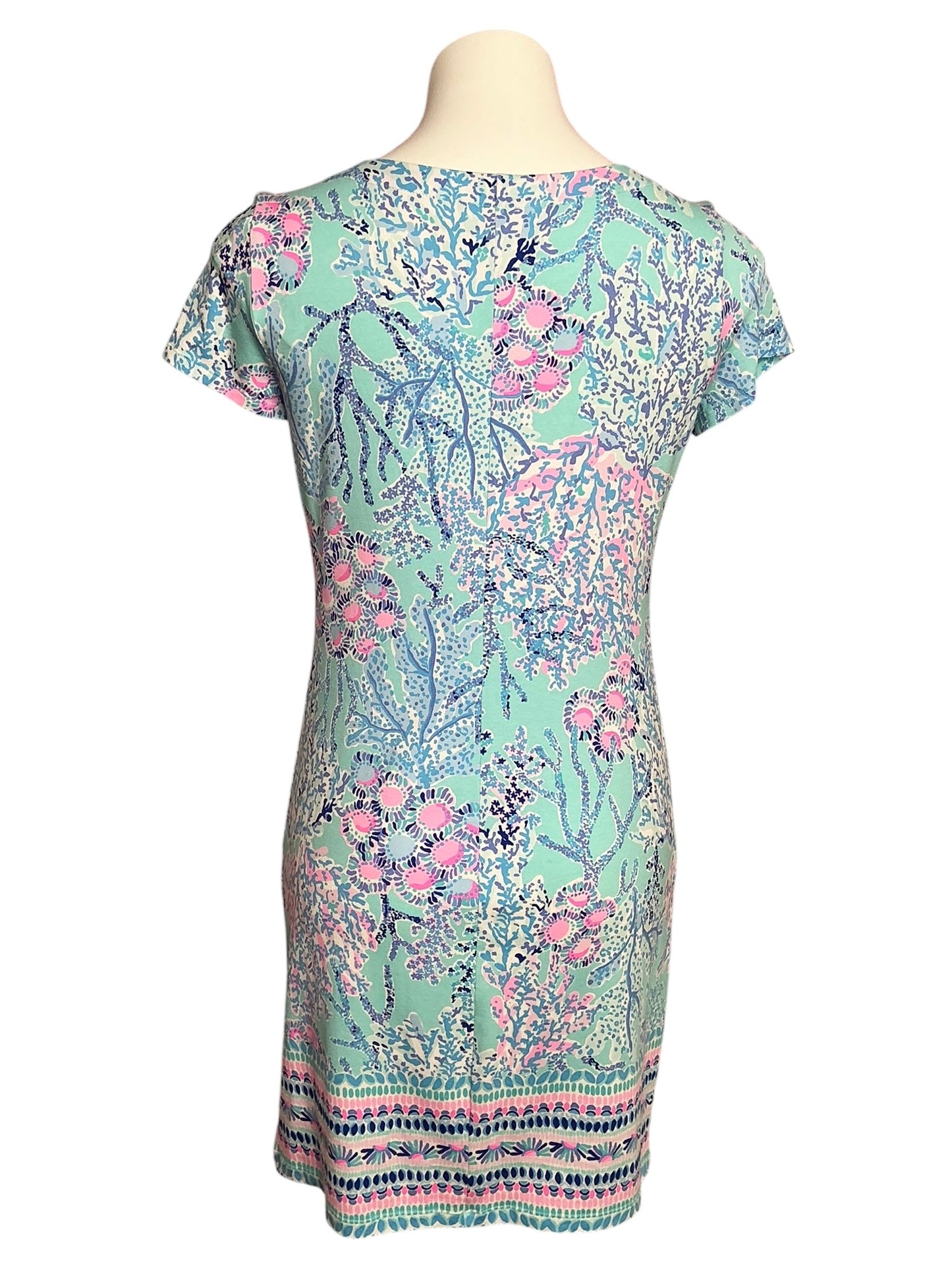 Lilly Pulitzer Sophiletta Dress Blue Ibiza Now You Sea Me - Size S