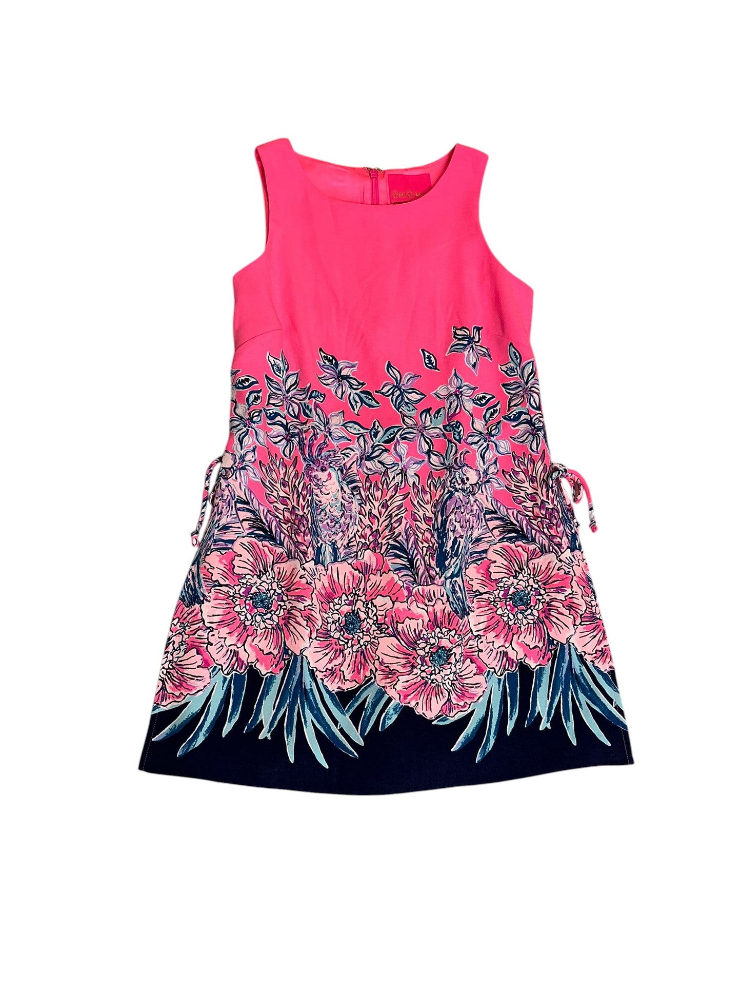 Lilly Pulitzer Donna Romper Pink Tropics Lucky Lady Engineered Floral - Size 0