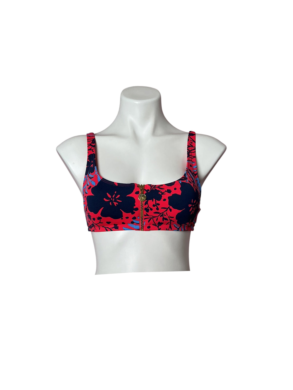 Lilly Pulitzer NWT Obie Bikini Top Ruby Red Heron My Own Swim - Size 6