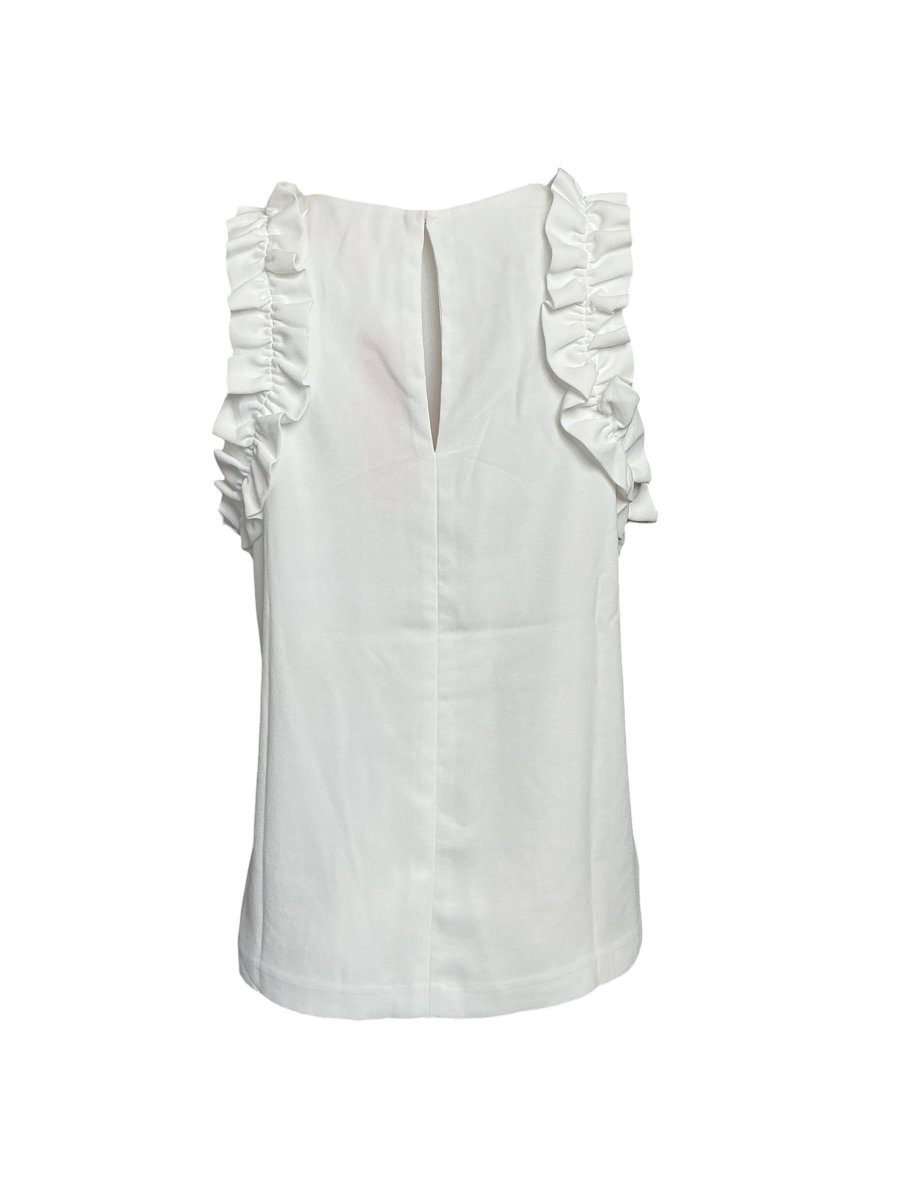 Lilly Pulitzer NWT Kailee Sleeveless Ruffle Top - Resort White - Size S