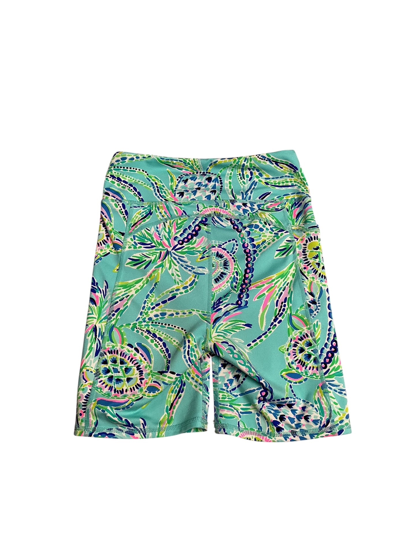Lilly Pulitzer- Luxletic Weekender Shorts Bermuda Blue Turtle Szn Size XS