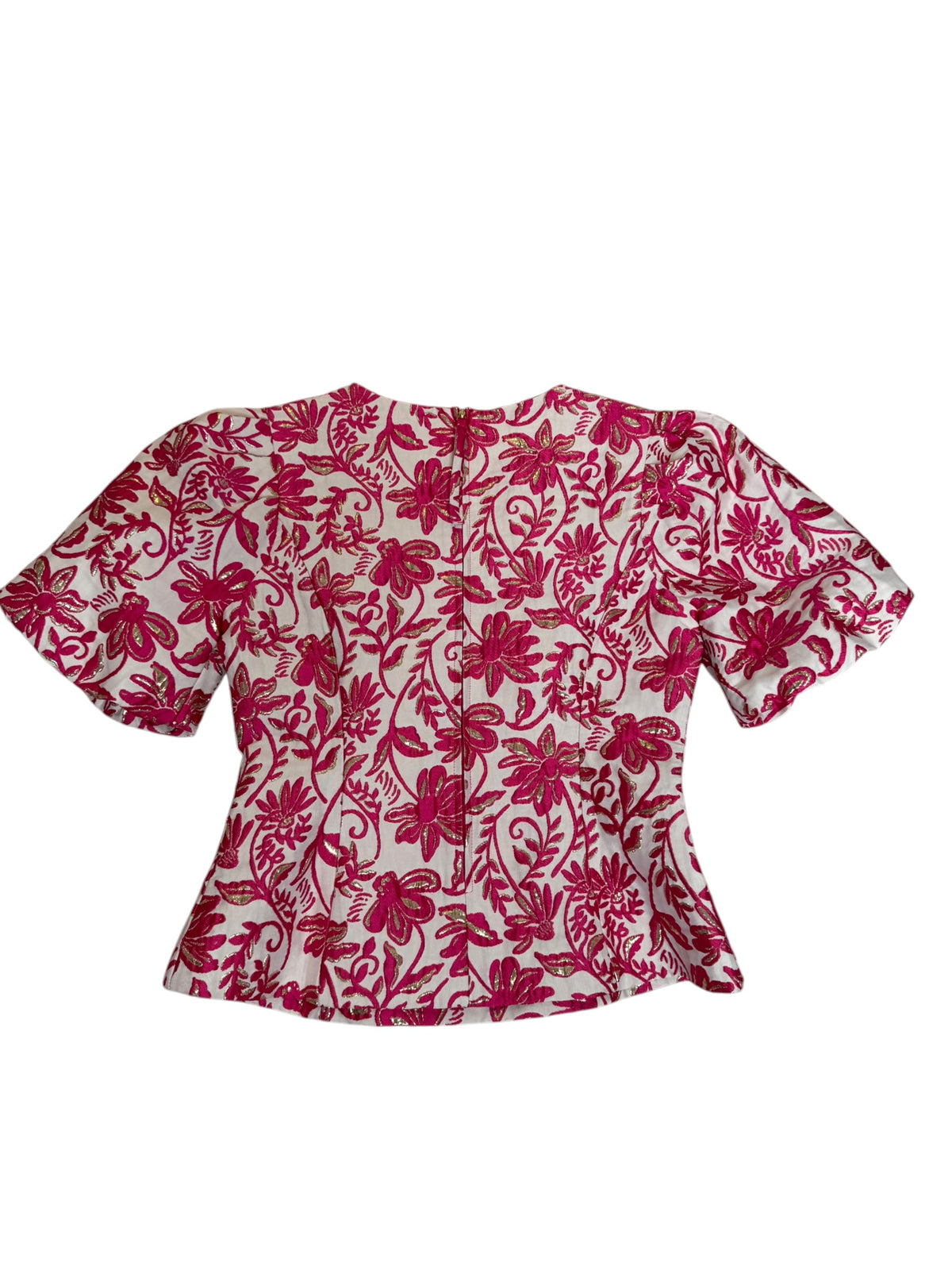 Lilly Pulitzer Medora Jacquard Top Sun Shell Pink Sunseeker Jacquard - Size 0