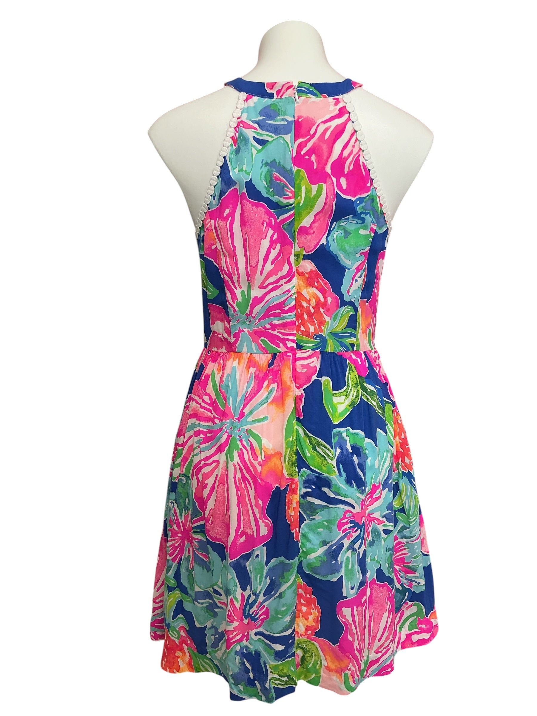 Lilly Pulitzer Kinley Dress Beckon Blue Jungle Utopia - Size 6