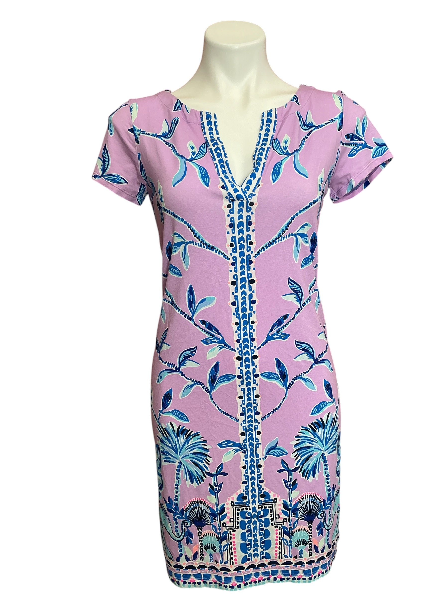 Lilly Pulitzer Sophiletta Dress Purple Iris Slathouse Jungle Engineered - Size S