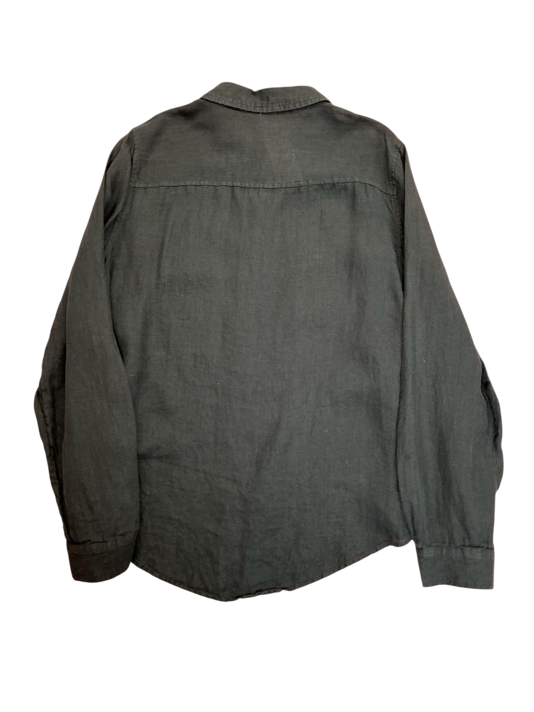 Lilly Pulitzer Sea View Linen Button-Down Top Onyx - Size XL