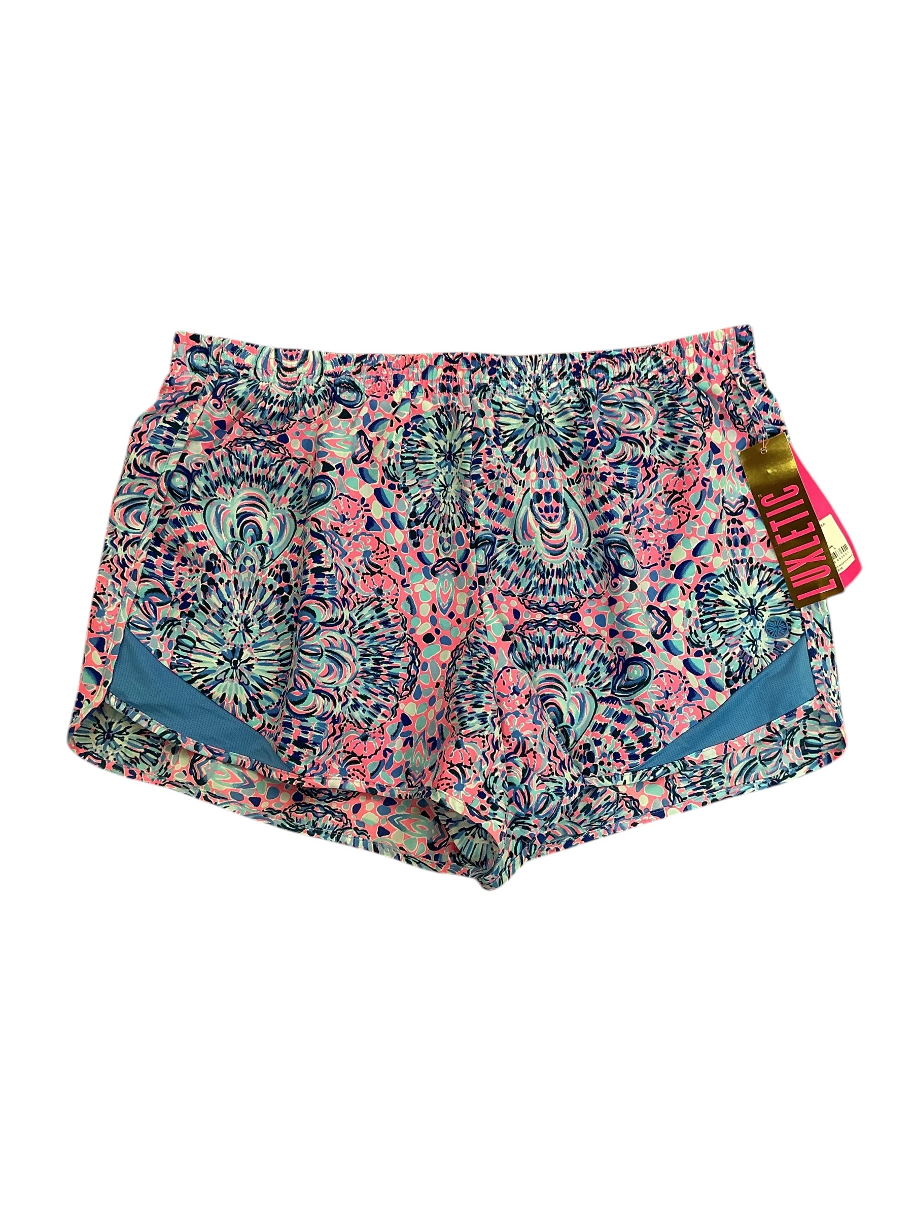 Lilly Pulitzer NWT Ocean Trail Shorts Pink Tropics Call My Shell Phone - Size L