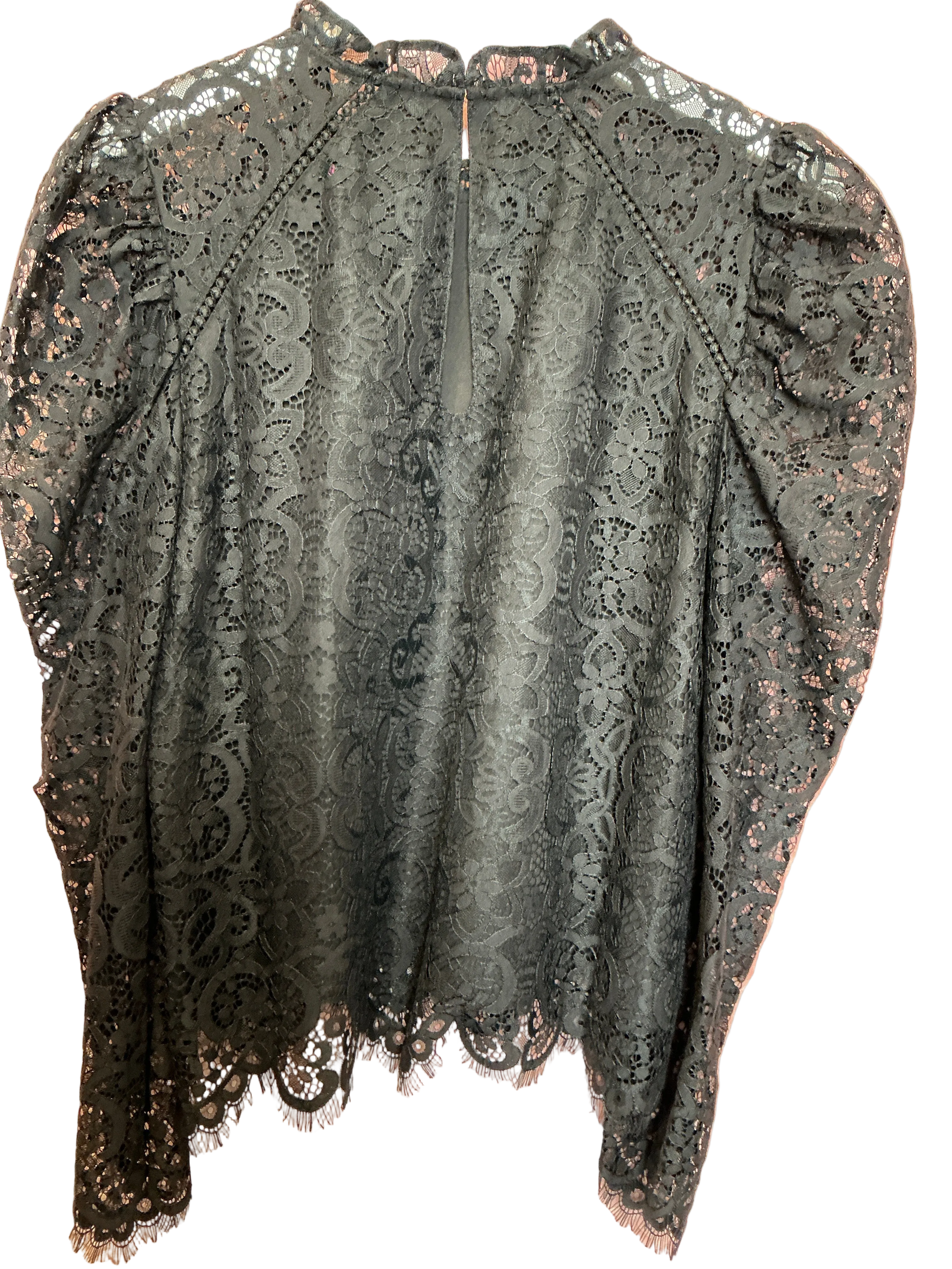 Lilly Pulitzer NWT Averi Top Two Tone Carnival Lace Onyx - Size M