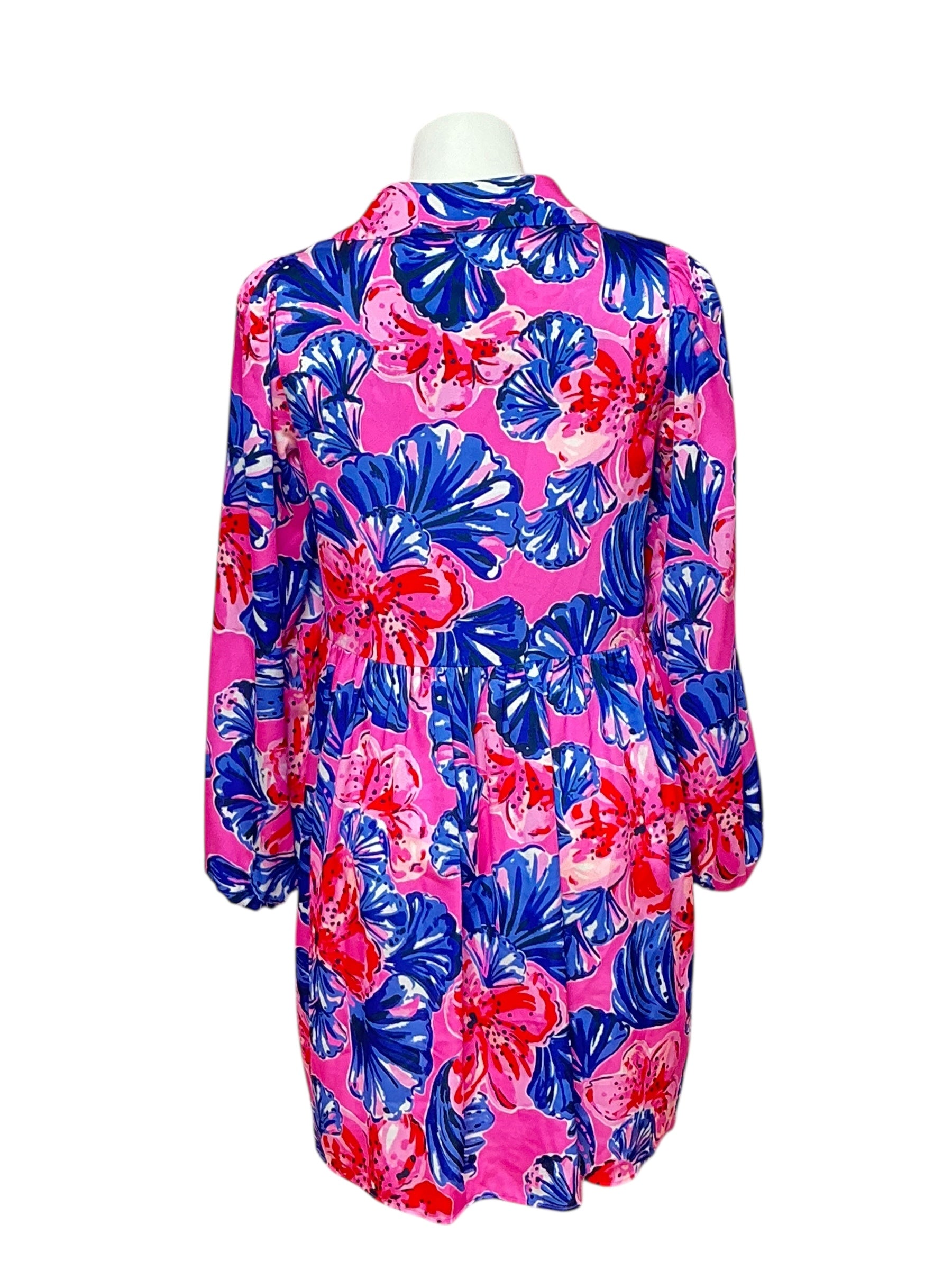 Lilly Pulitzer Arlie Dress - A Holidaze Plumeria Pink - Size S