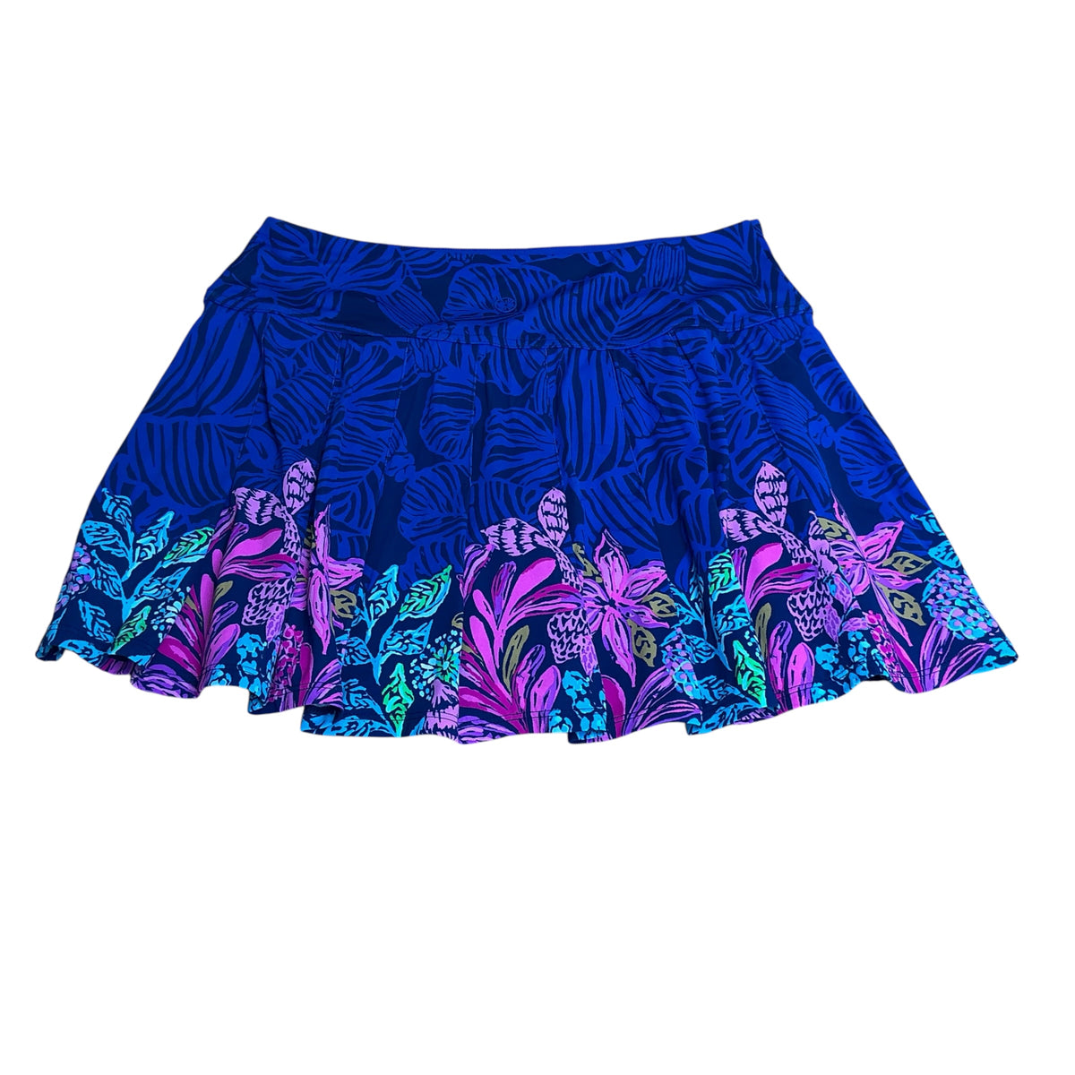 Lilly Pulitzer NWT Annora Skort UPF 50+ Aegean Navy Calypso Coast Engineered - Size S