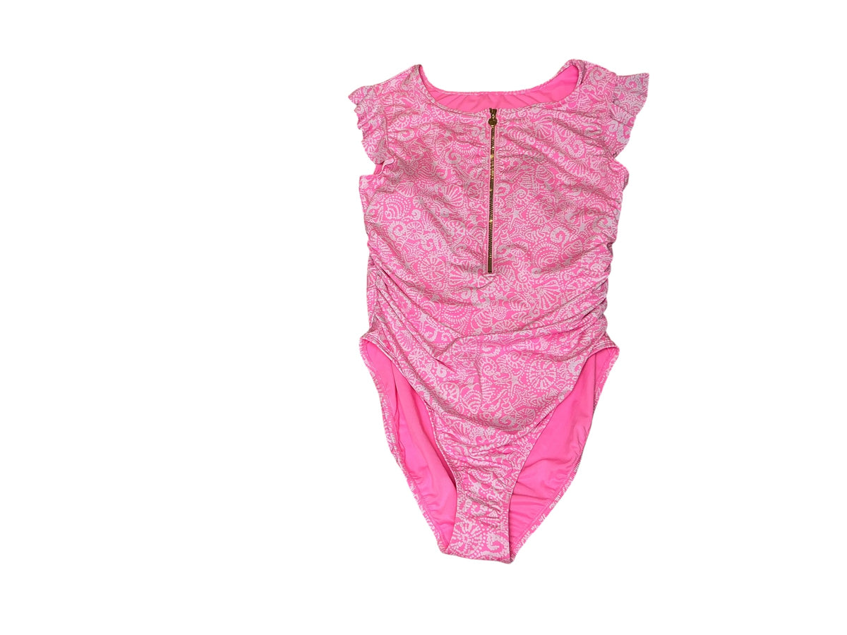 Lilly Pulitzer NWT Jossette One Piece Rousseau Pink Tidepool Treasures Swim - Size 16