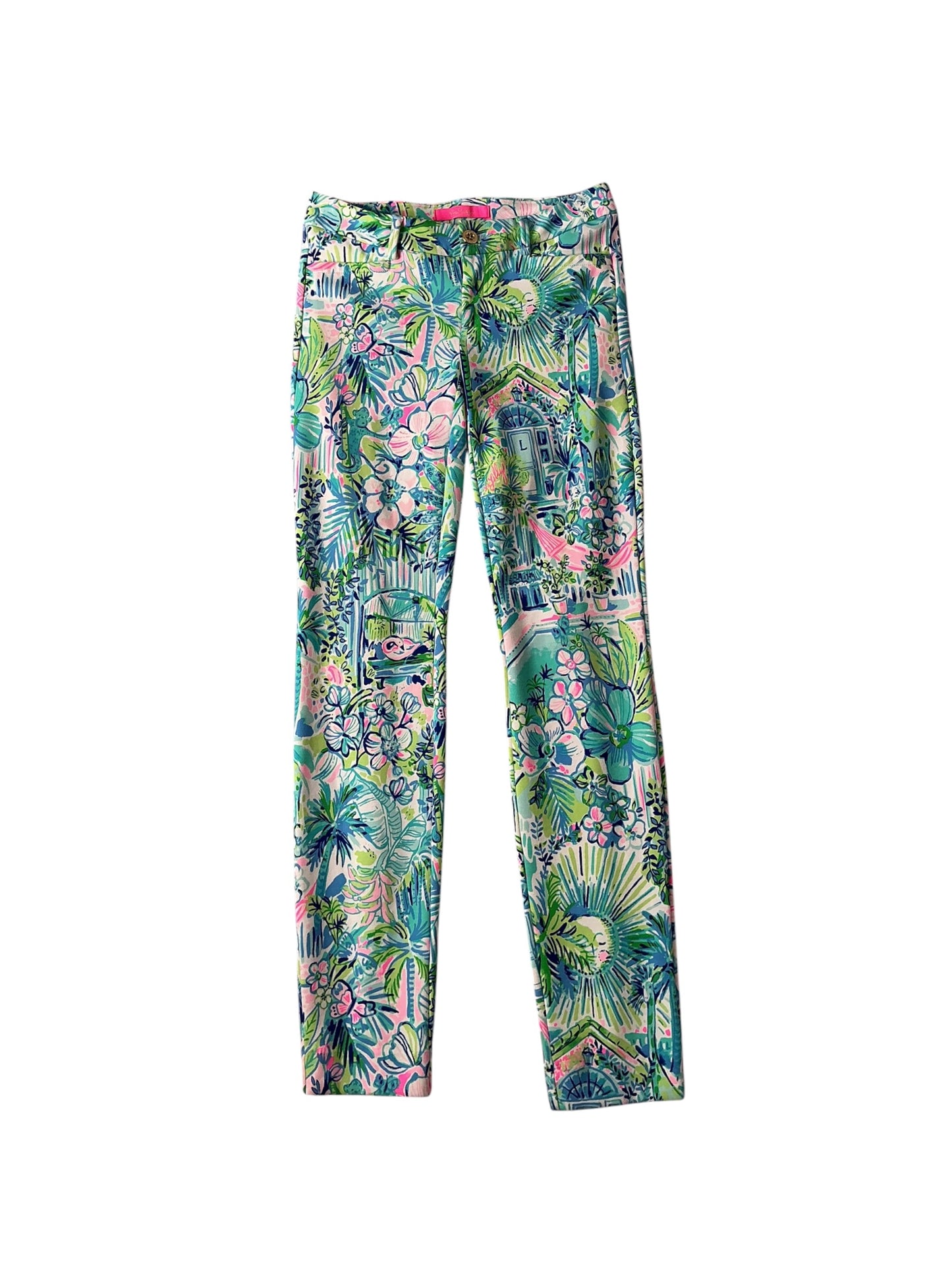 Lilly Pulitzer Kelly Knit Skinny Ankle Pants Lilly's House - Size 00