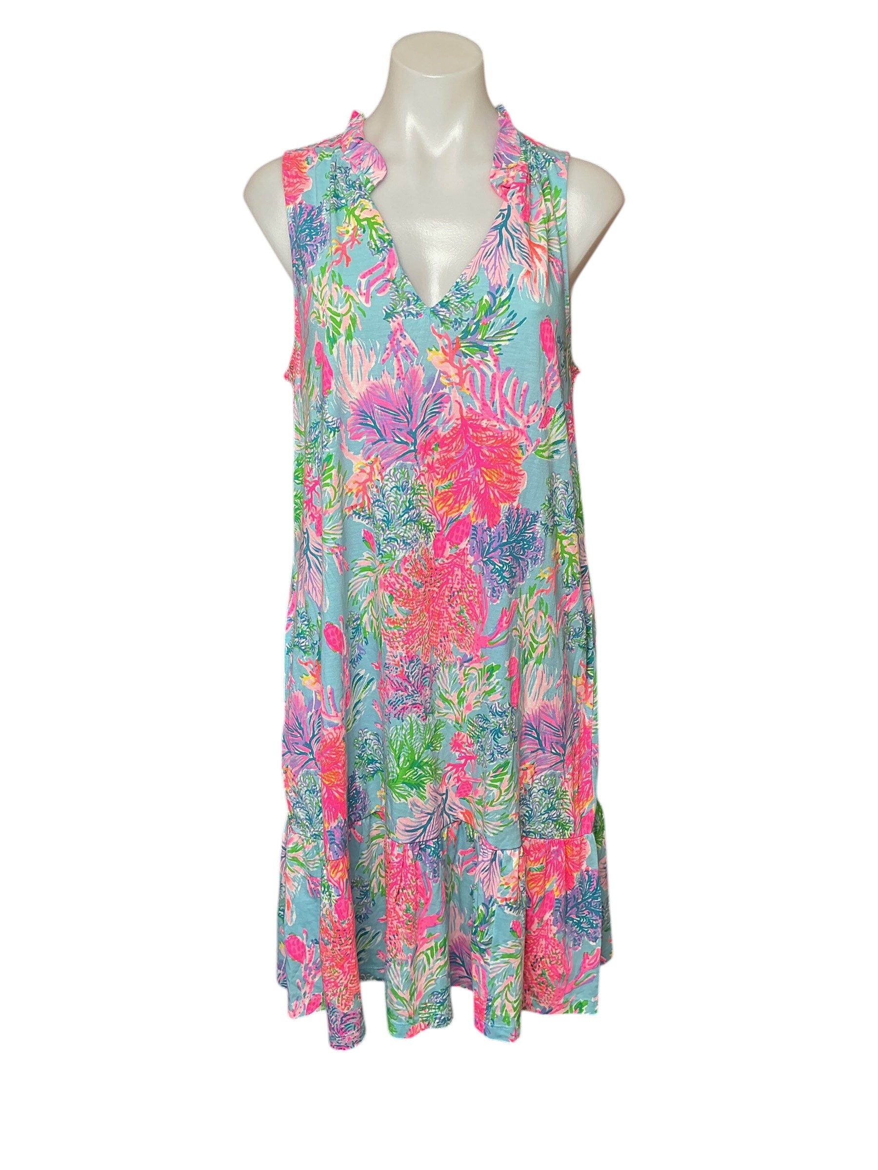 Lilly Pulitzer NWT Malone Dress - Celestial Blue Cay To My Heart - Size M