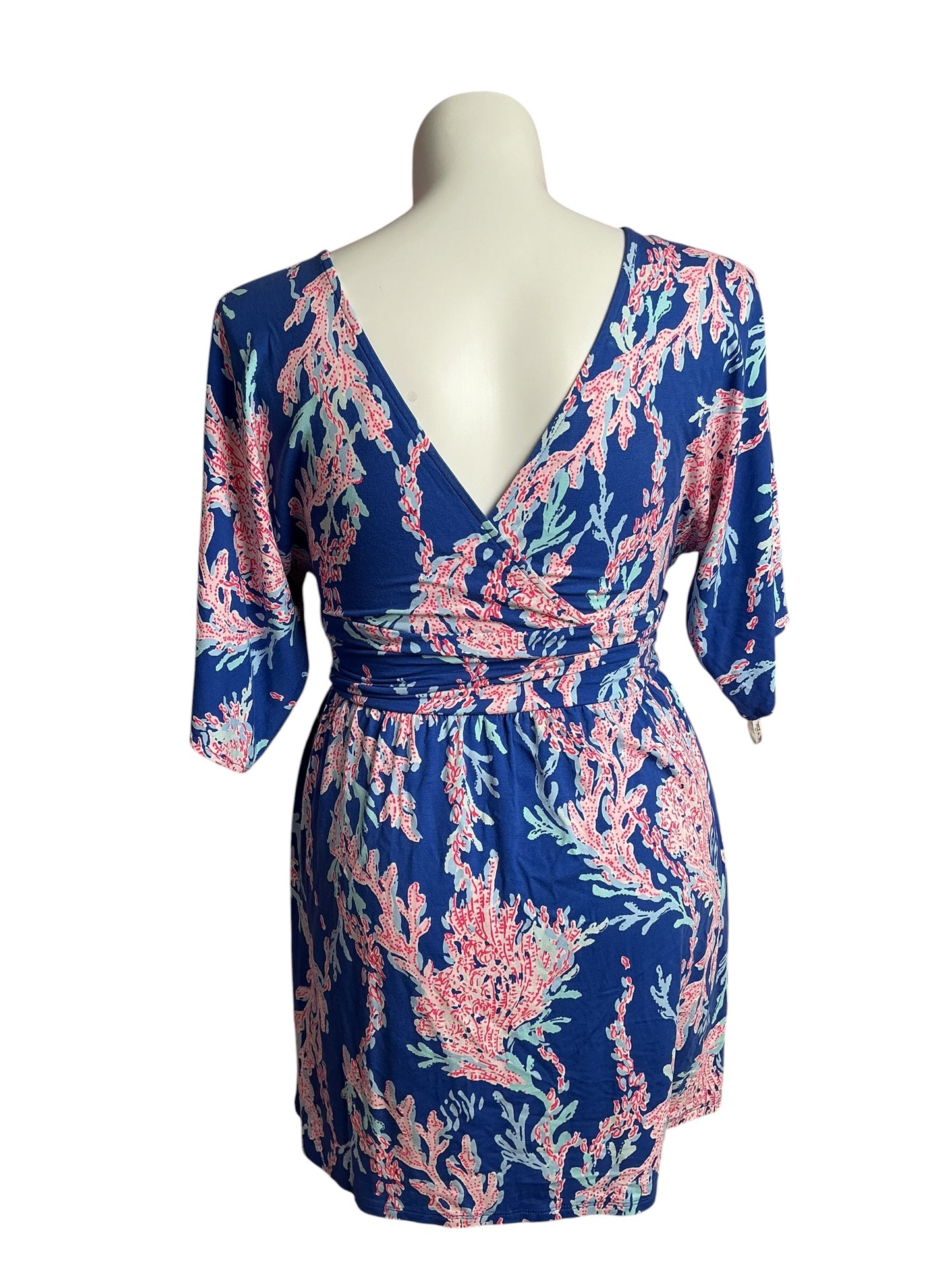 Lilly Pulitzer- Parigi Skort Romper Borealis Blue Swim On Size M