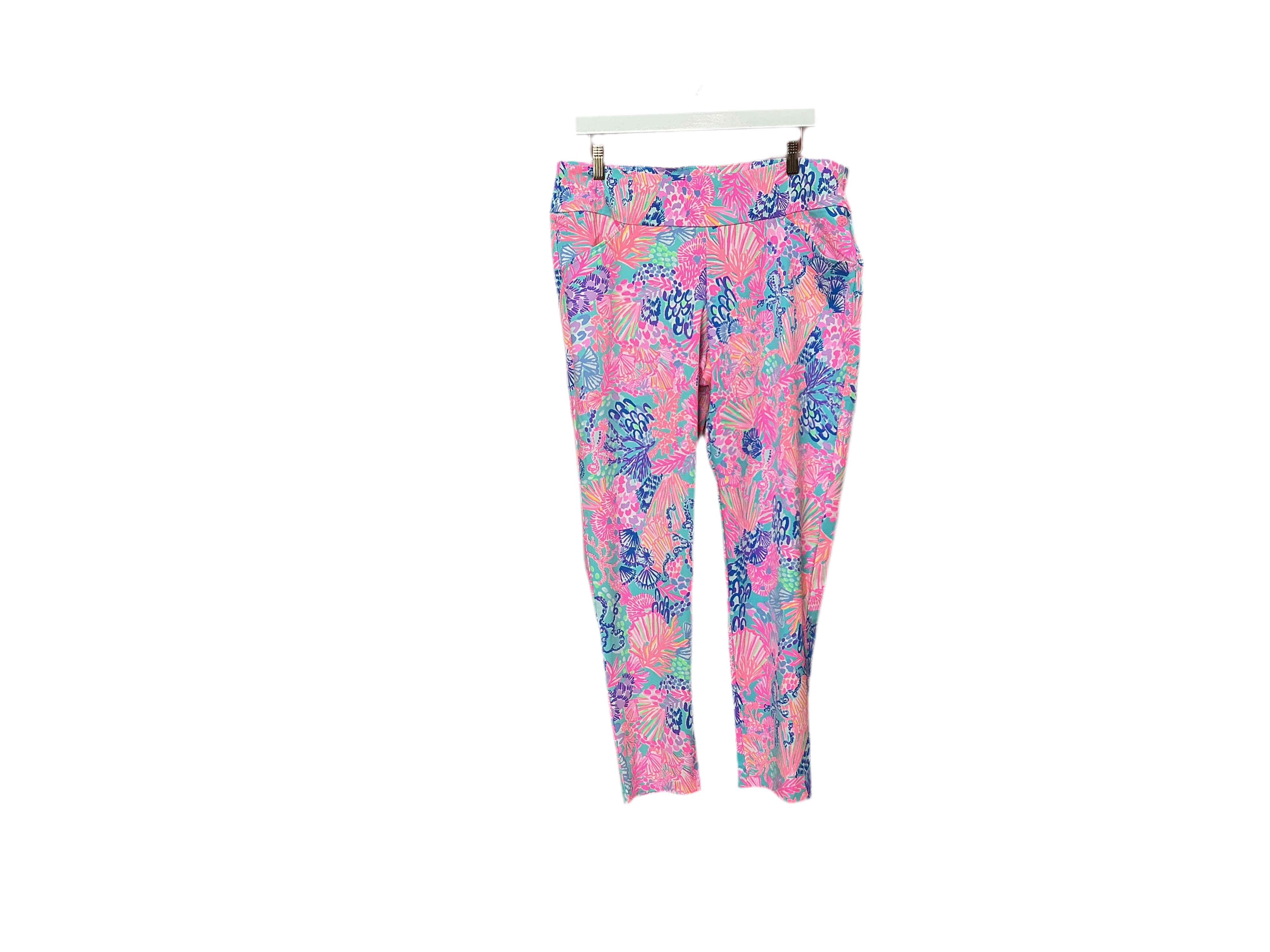 Lilly Pulitzer NWT Corso Pant UPF 50+ Splendor In The Sand G - Size 14