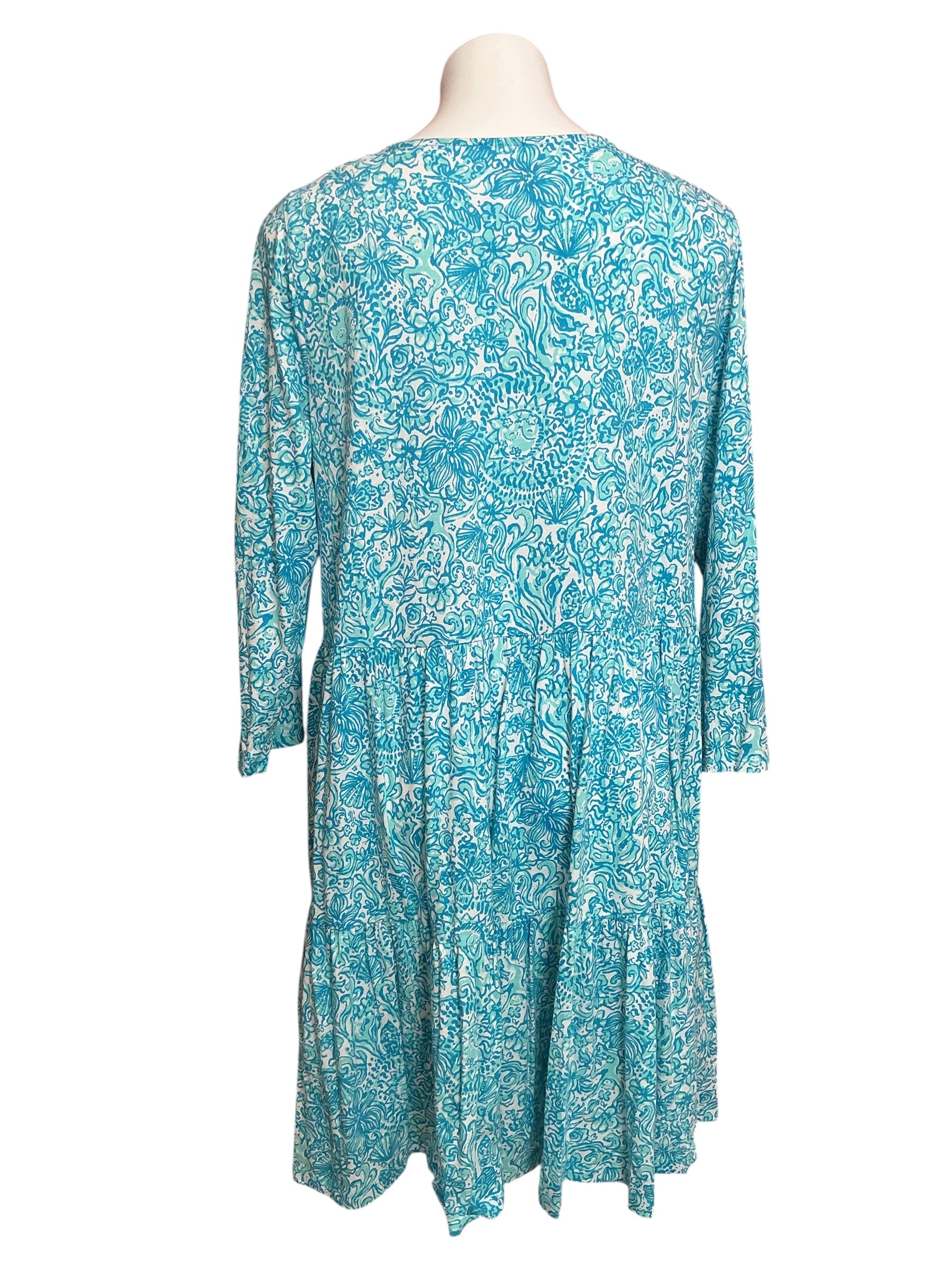 Lilly Pulitzer Geanna Swing Dress Turtley In Love - Size XXL