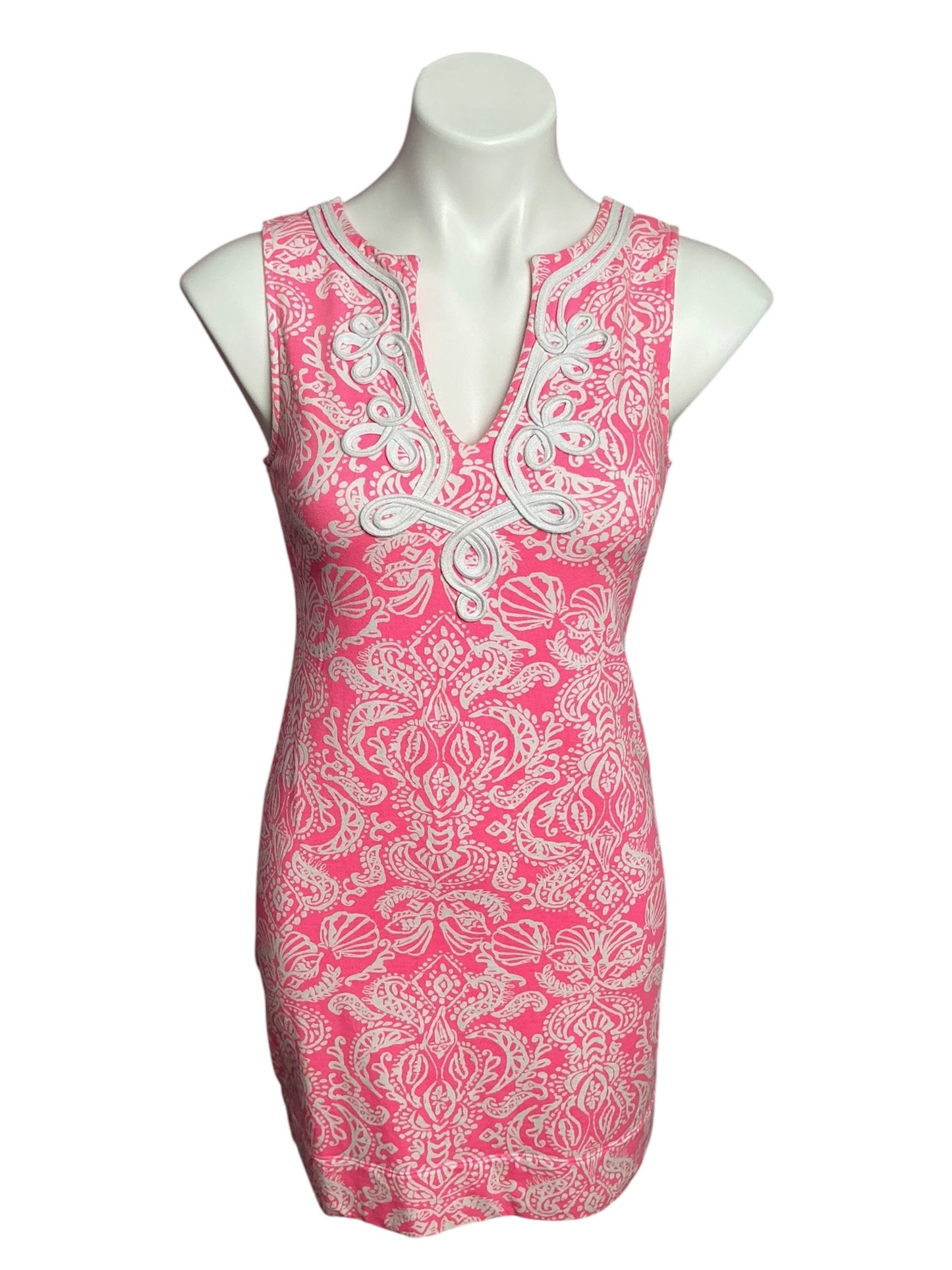 Lilly Pulitzer Harper Sleeveless Shift Dress Havana Pink Clawdia - Size XS