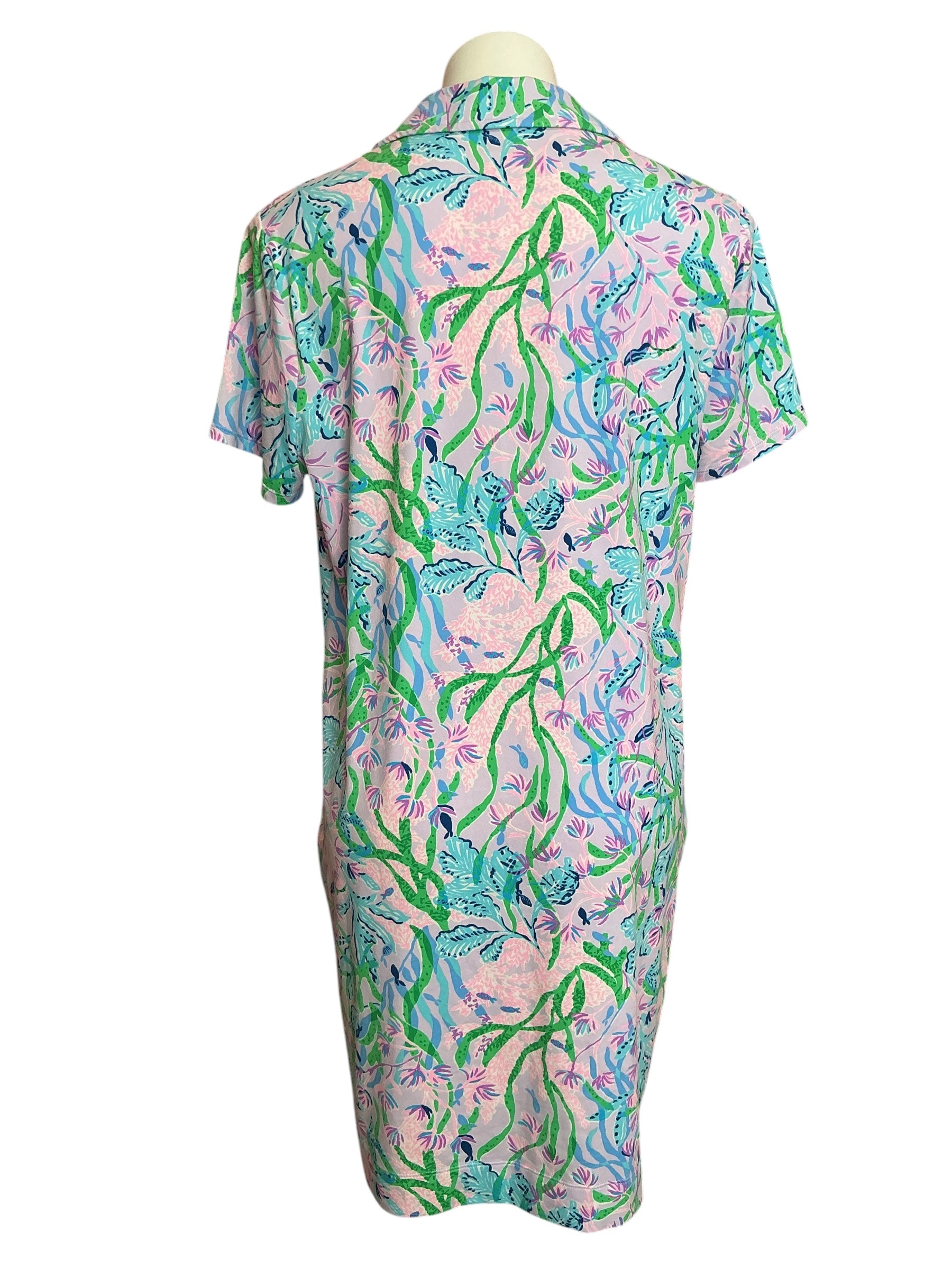 Lilly Pulitzer UPF 50+ Dune Dress Multi Seacret Escape - Size L
