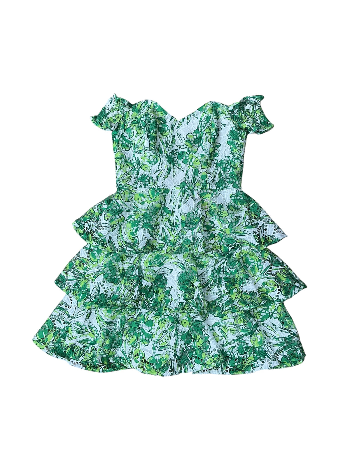 Lilly Pulitzer NWT Cicely Dress Resort White Flamingle - Size 4