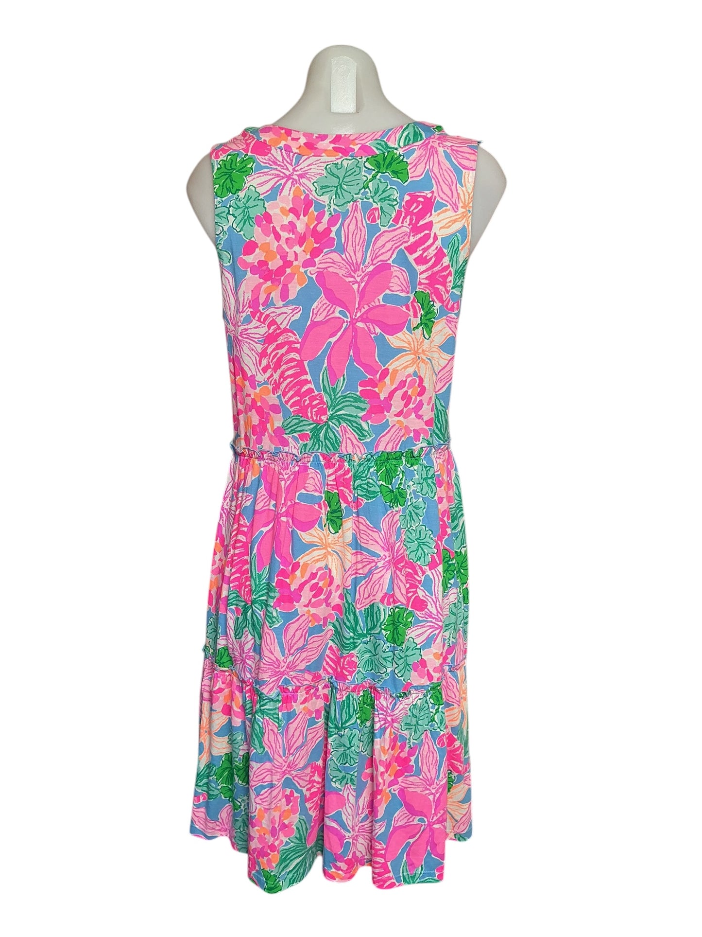 Lilly Pulitzer Lorina V-Neck Swing Dress - Pink Isle Tigers Lair - Size S