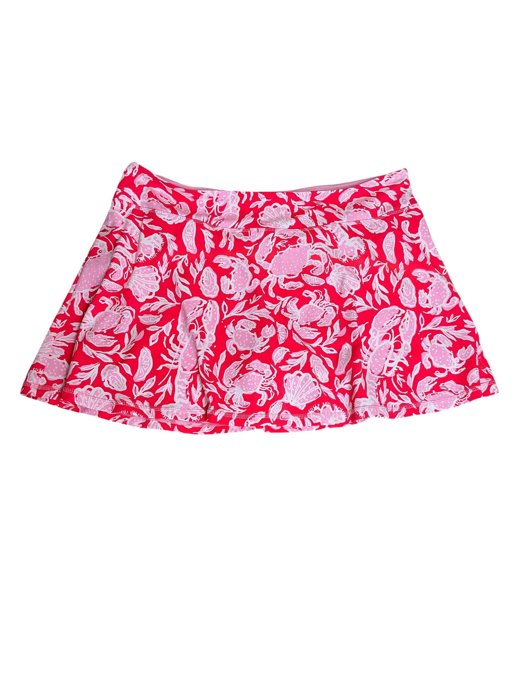 Lilly Pulitzer NWT Aila Skort UPF 50+ Cane Coral Crab Collab - Size XL