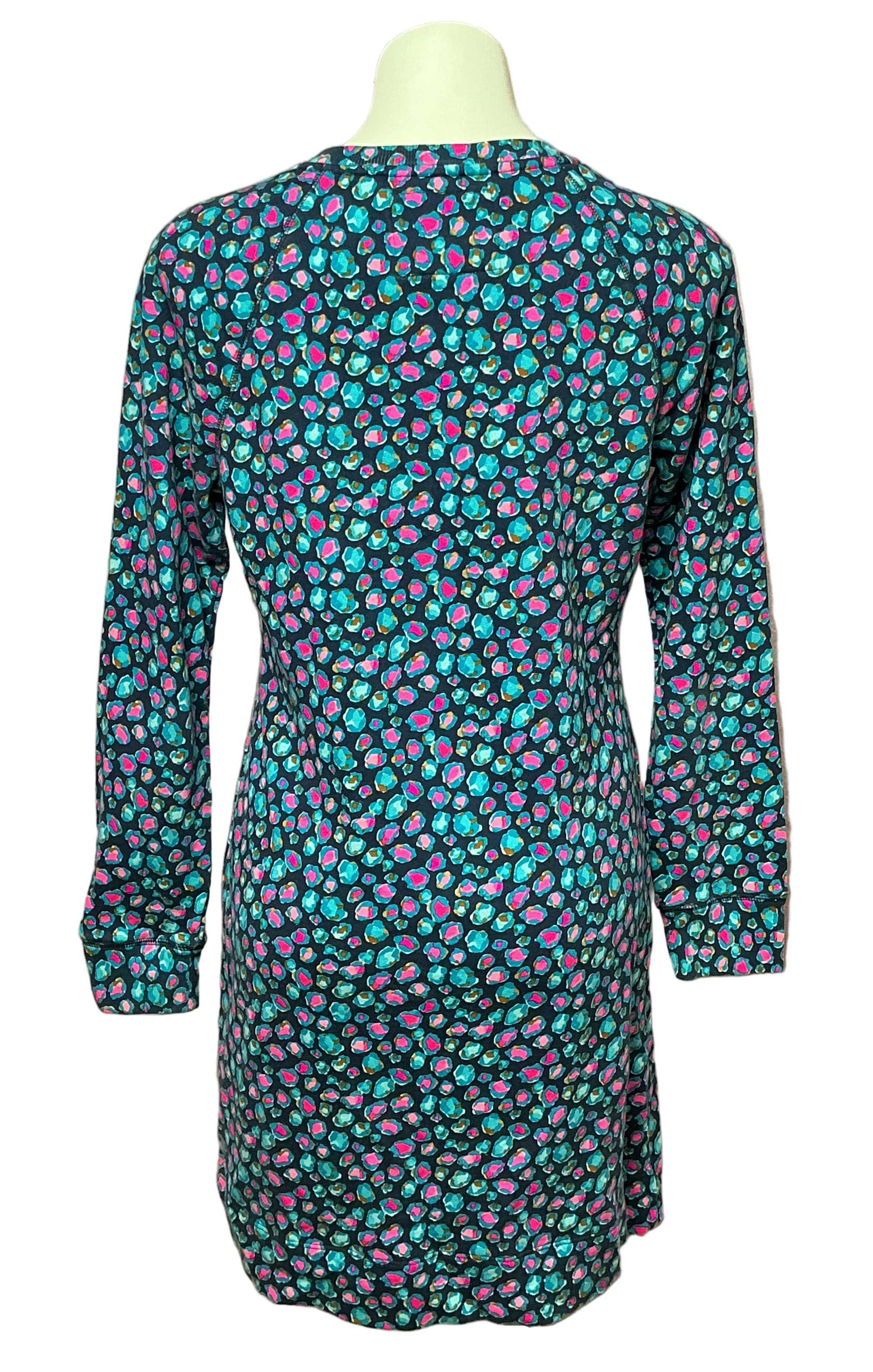Lilly Pulitzer Beach Comber Long Sleeve Dress - Seabreeze Blue Low Tide Navy Spotted - Size M