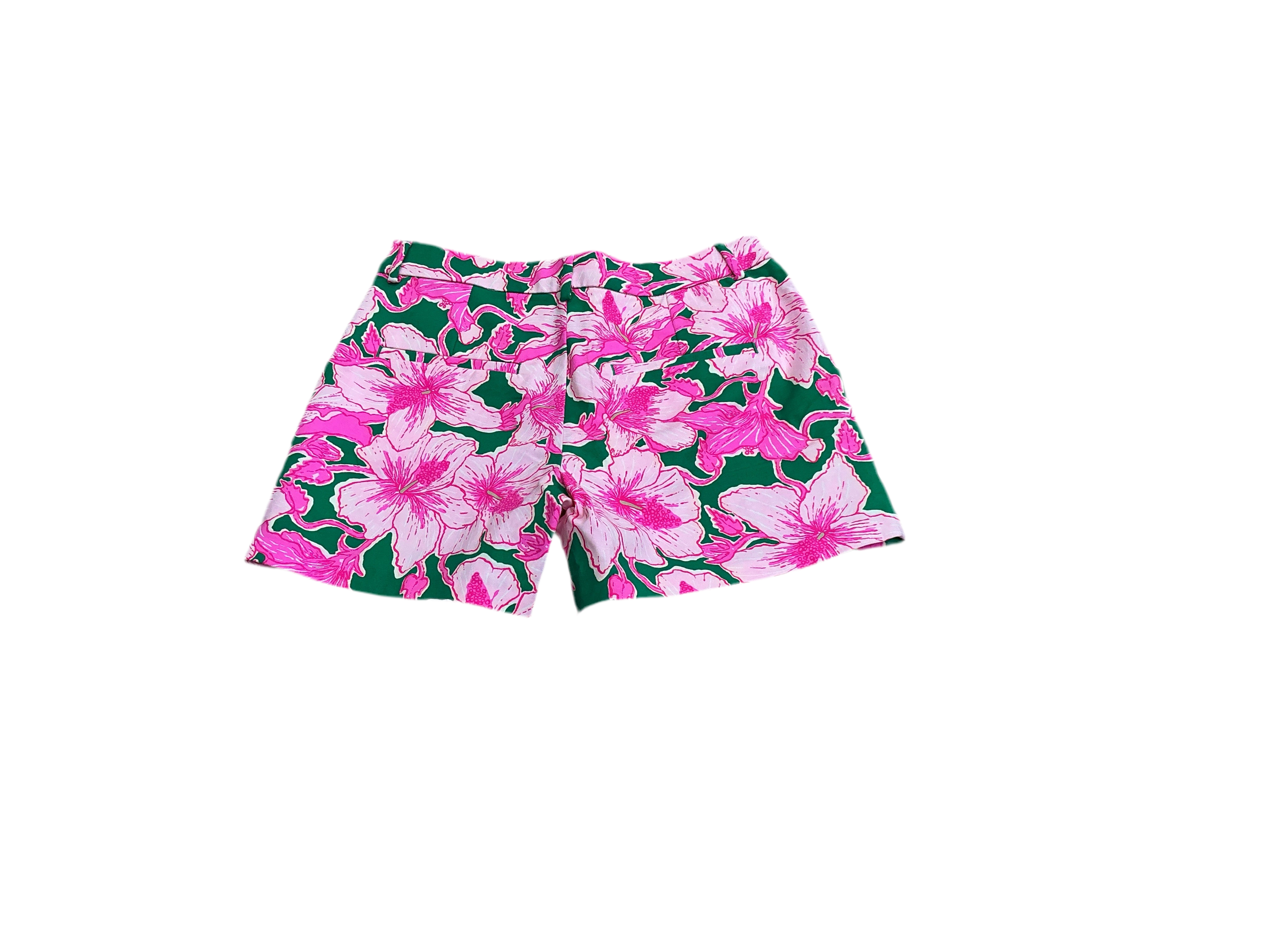 Lilly Pulitzer  NWT - Gretchen High Rise Short - Kelly Green Hibis KISS - Size 2