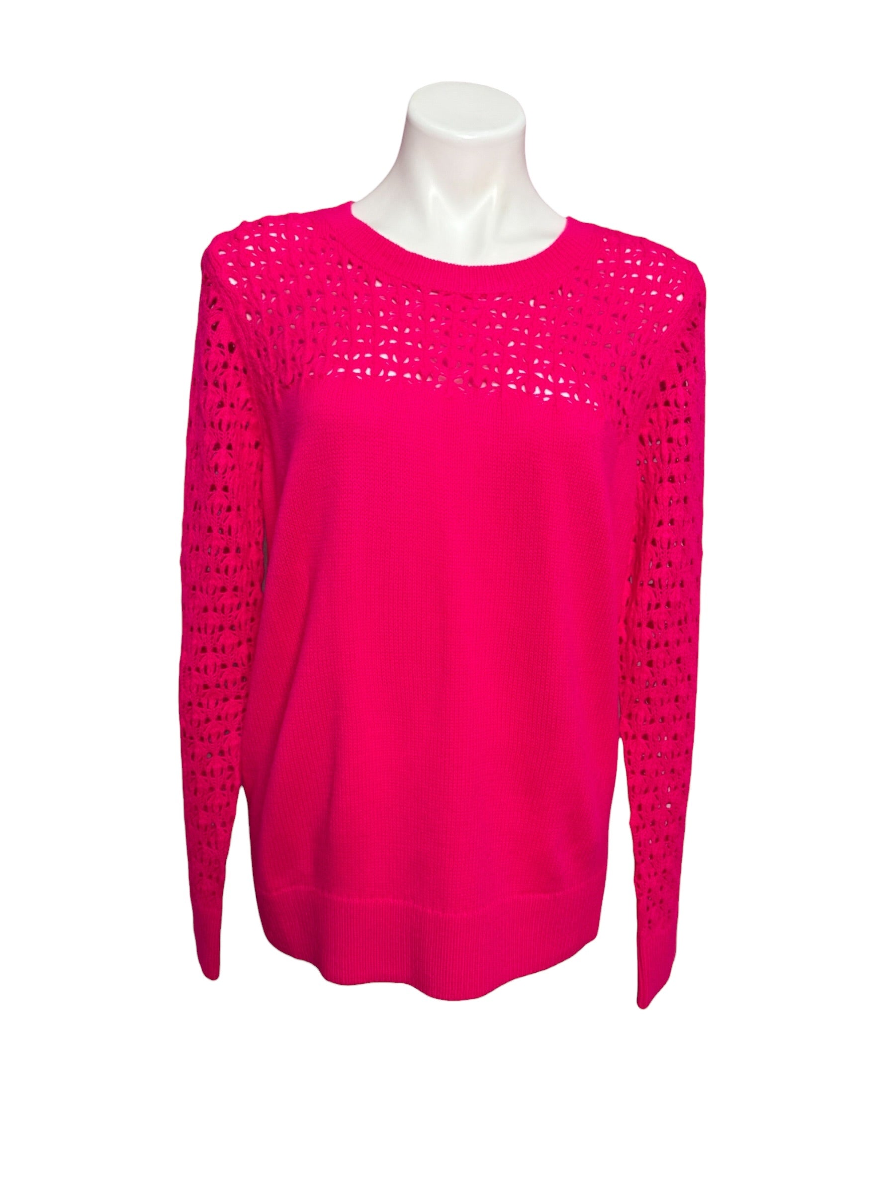 Lilly Pulitzer Daisa Sweater, Parigi Pink Size XL