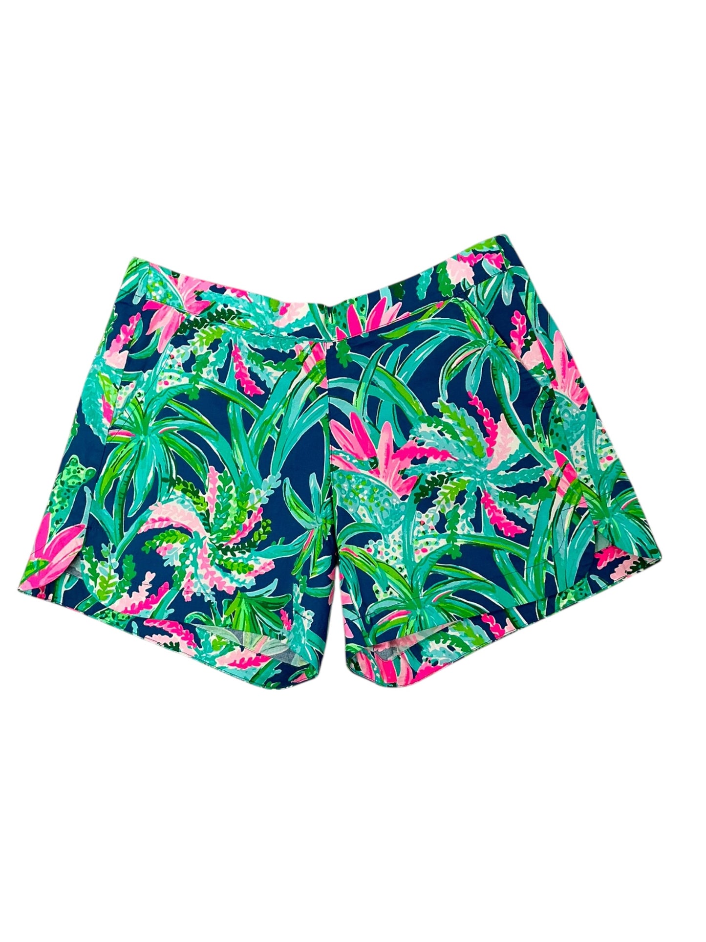 Lilly Pulitzer NWT Ocean View Shorts - Macaw Blues Sweet Escape - Size XS