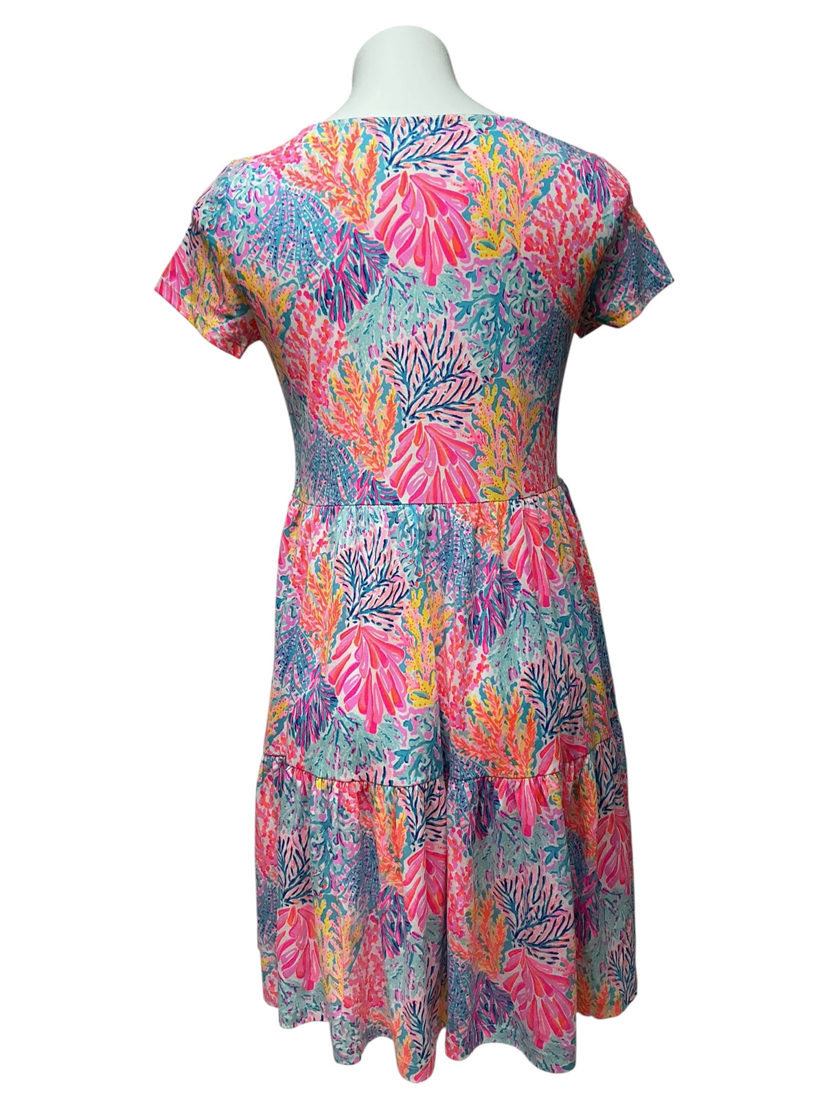 Lilly Pulitzer NWT Geanna Short Sleeve Dress Multi Splashdance - Size S
